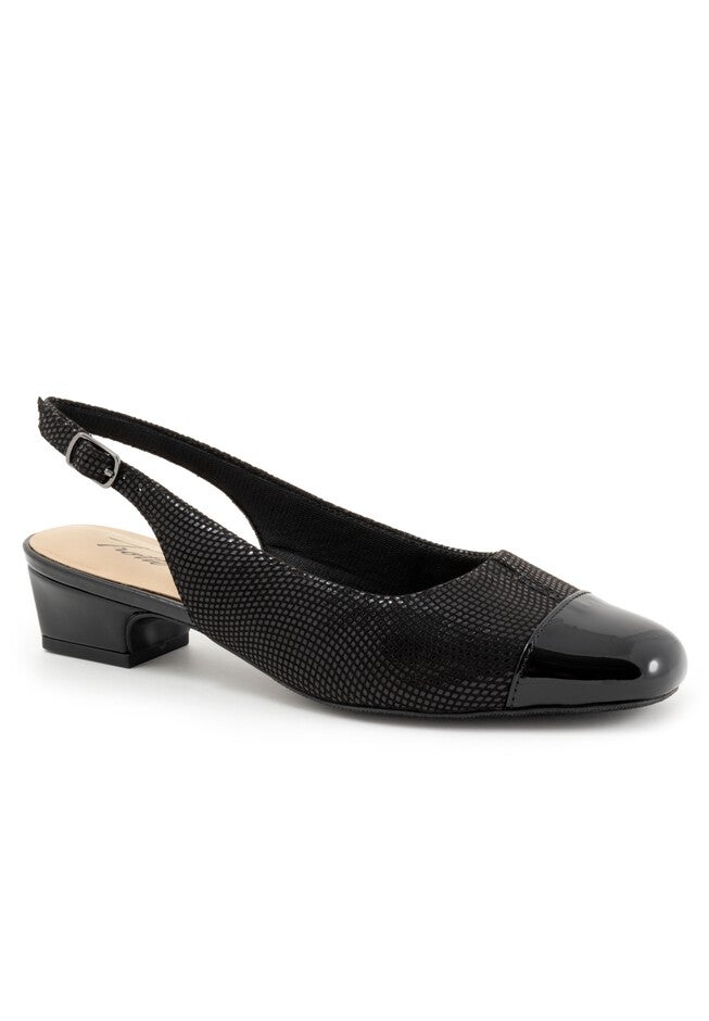 Dea Slingbacks by Trotters®, BLACK MINI DOT, hi-res image number 0