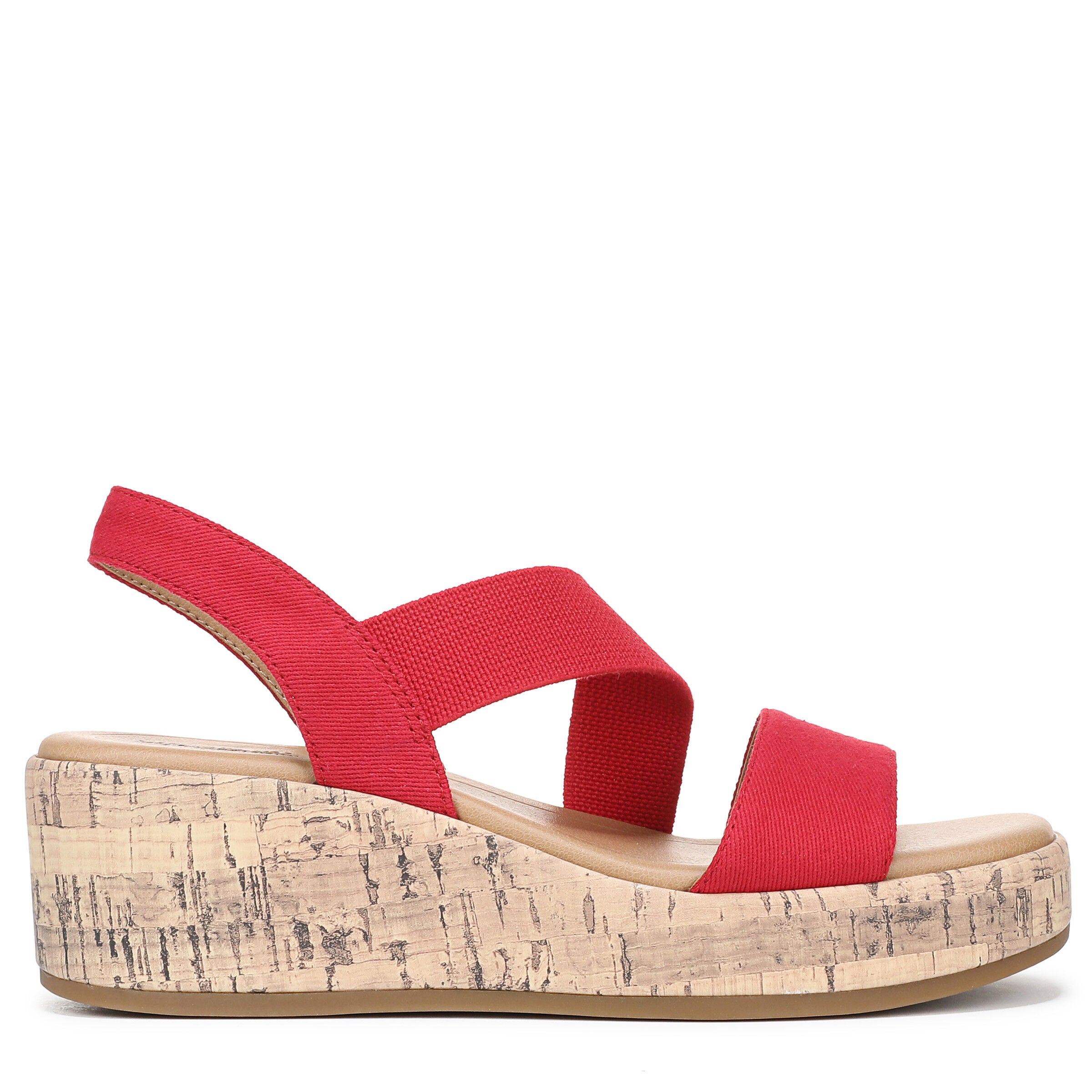 Odette Strappy Wedge Sandal, FIRE RED, alternate image number 3