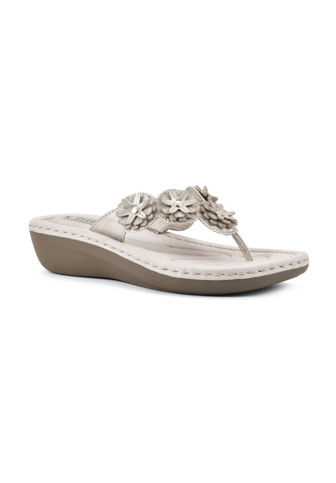 Cliffs Clarity Thong Sandal, GOLD METALLIC, hi-res image number null