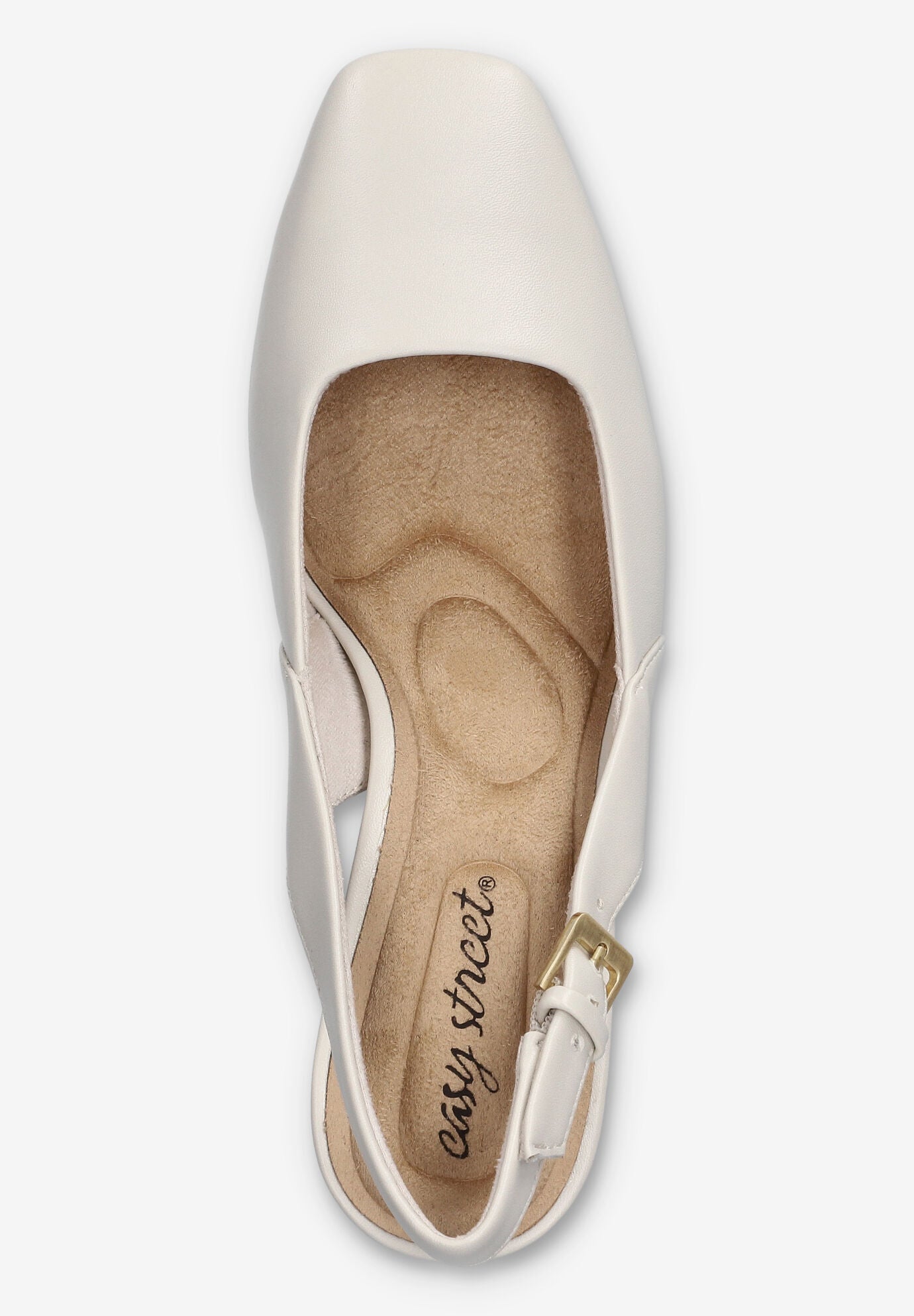 Ritsa Square Toe Slingback Pump, BONE, alternate image number 6