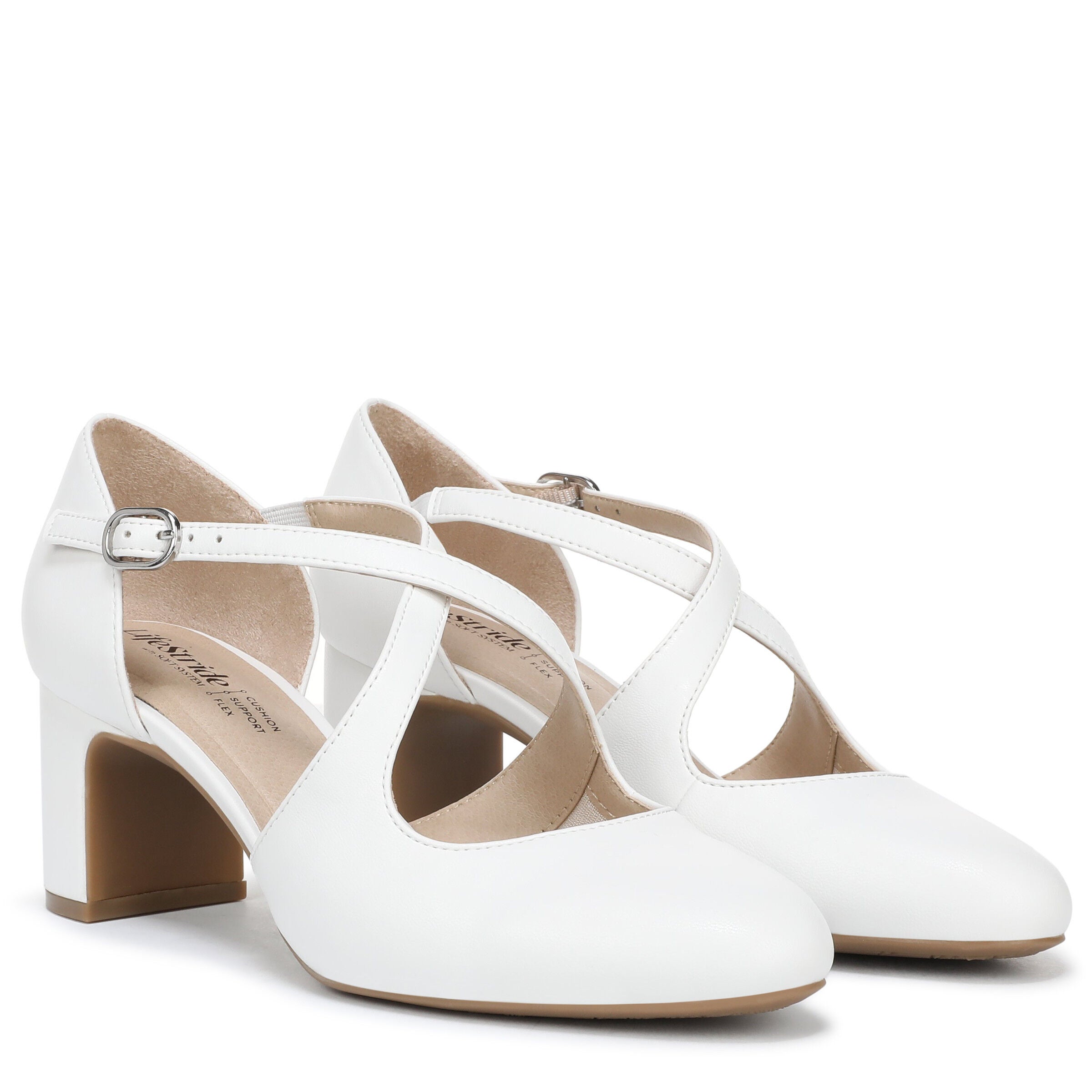 Tracy Strappy Pump, BRIGHT WHITE, alternate image number 2