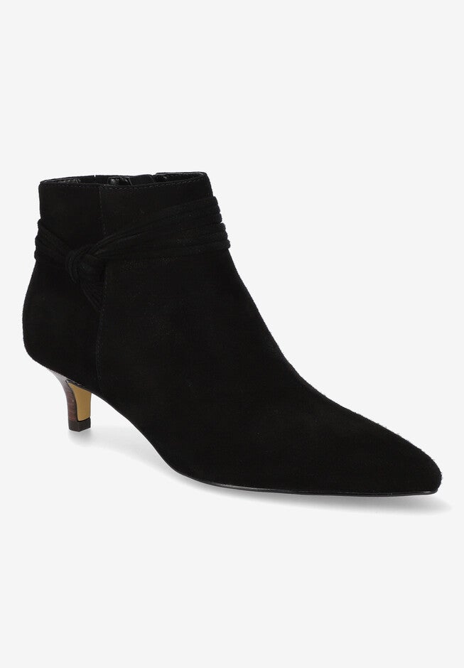 Jani Bootie, BLACK SUEDE LEATHER, hi-res image number 0
