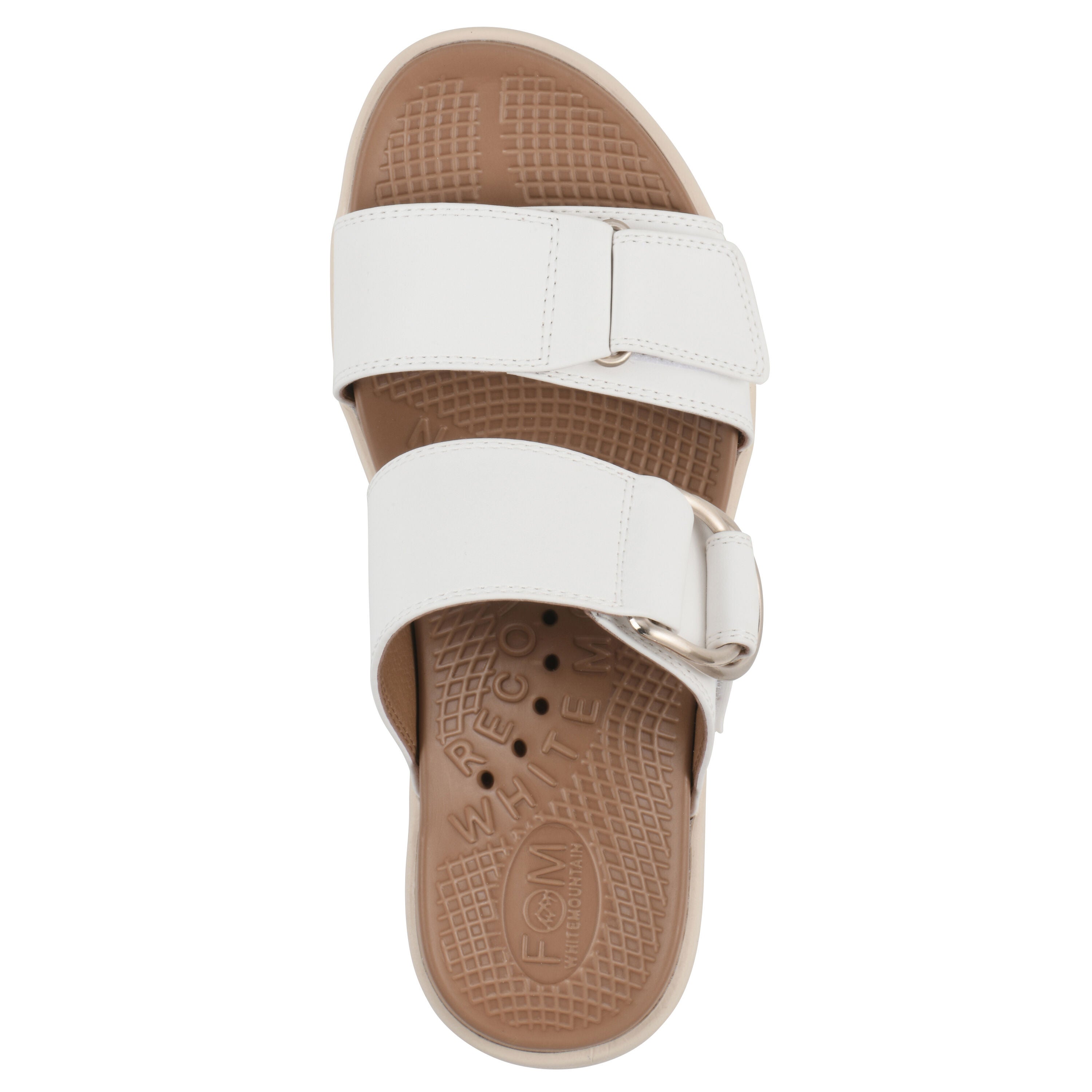 Namaste FOM Recovery Slide Sandal, WHITE SMOOTH, alternate image number 4