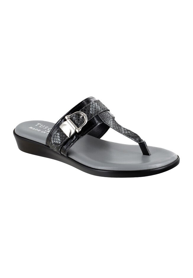Cadenza Sandals , BLACK PATENT SNAKE, hi-res image number null