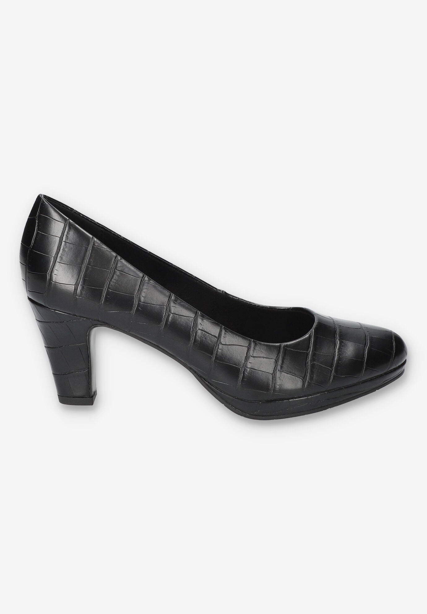 Equinox Platform Pump, BLACK CROCO, alternate image number 2