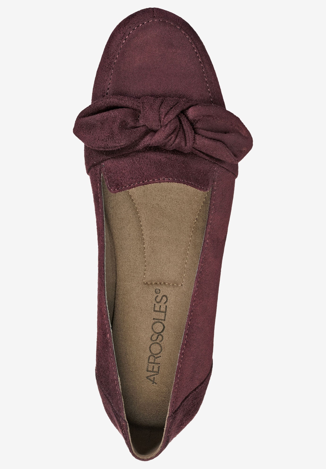 aerosoles slip on bow flats