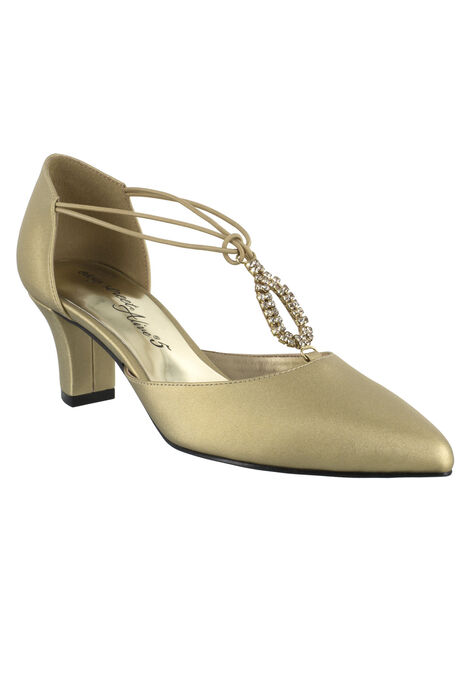 Moonlight Pumps by Easy Street®, GOLD SATIN, hi-res image number null