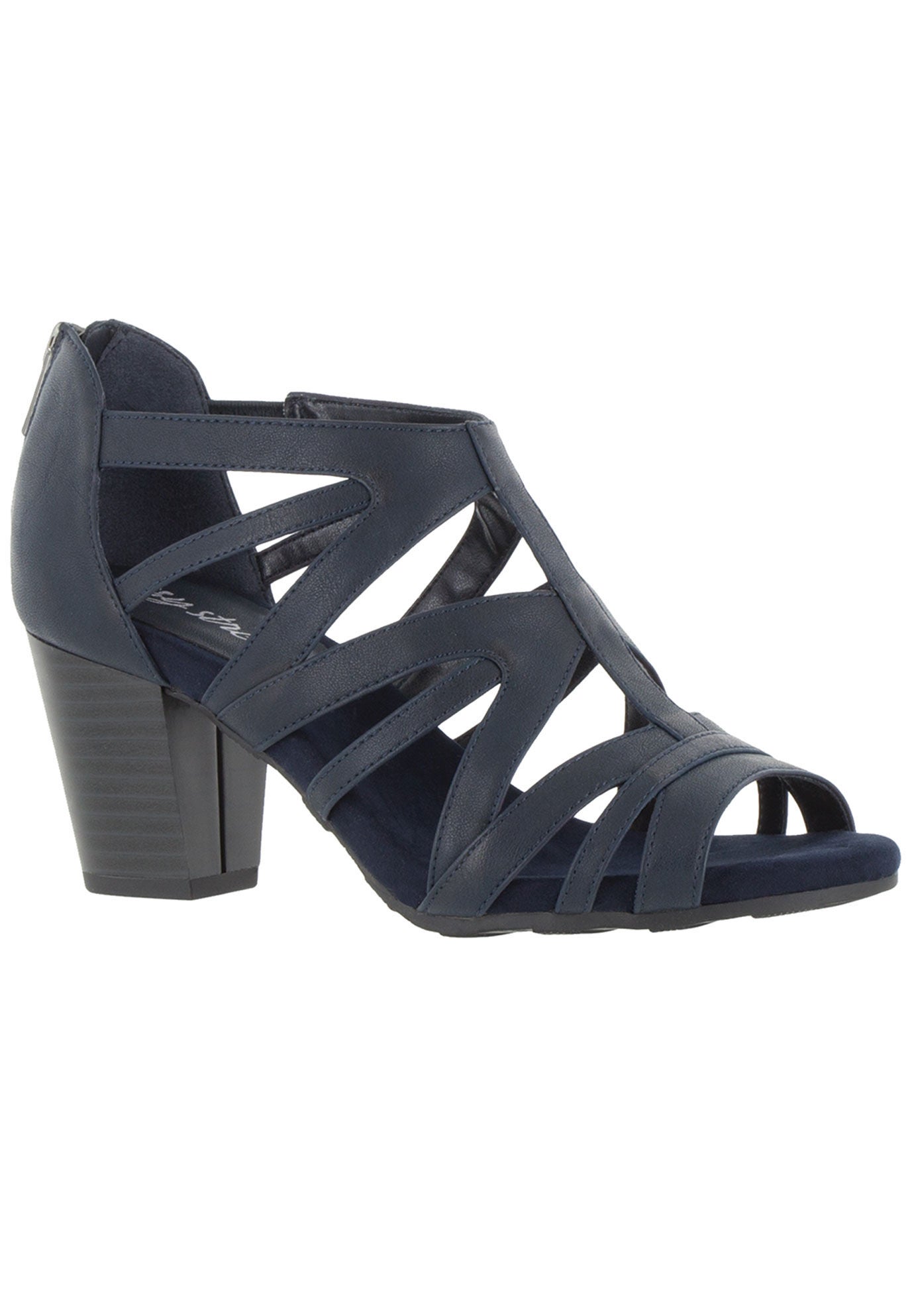 Amaze Sandal by Easy Street&reg;, NAVY, hi-res image number 0