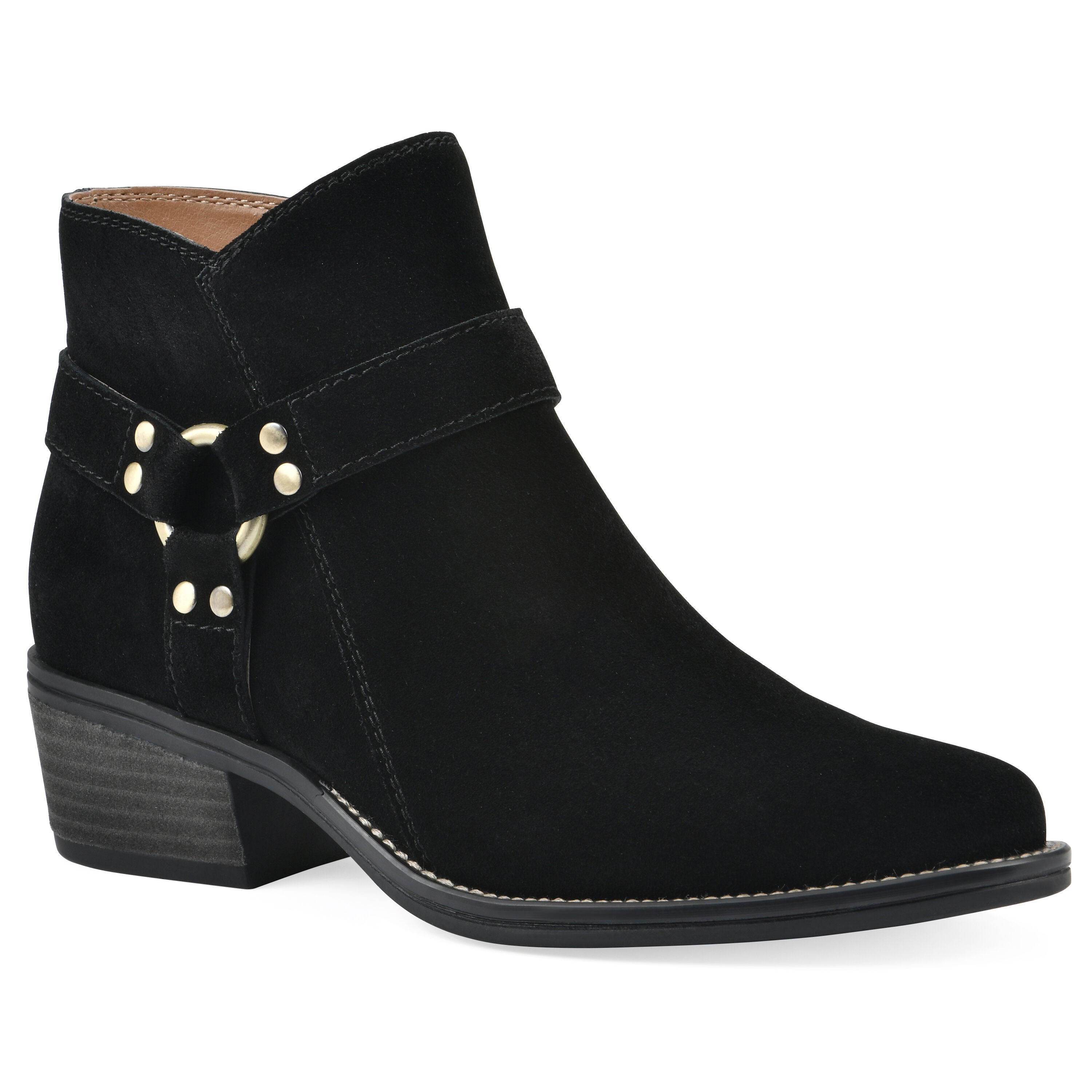 Altossa Western Bootie, BLACK SUEDE, hi-res image number 0