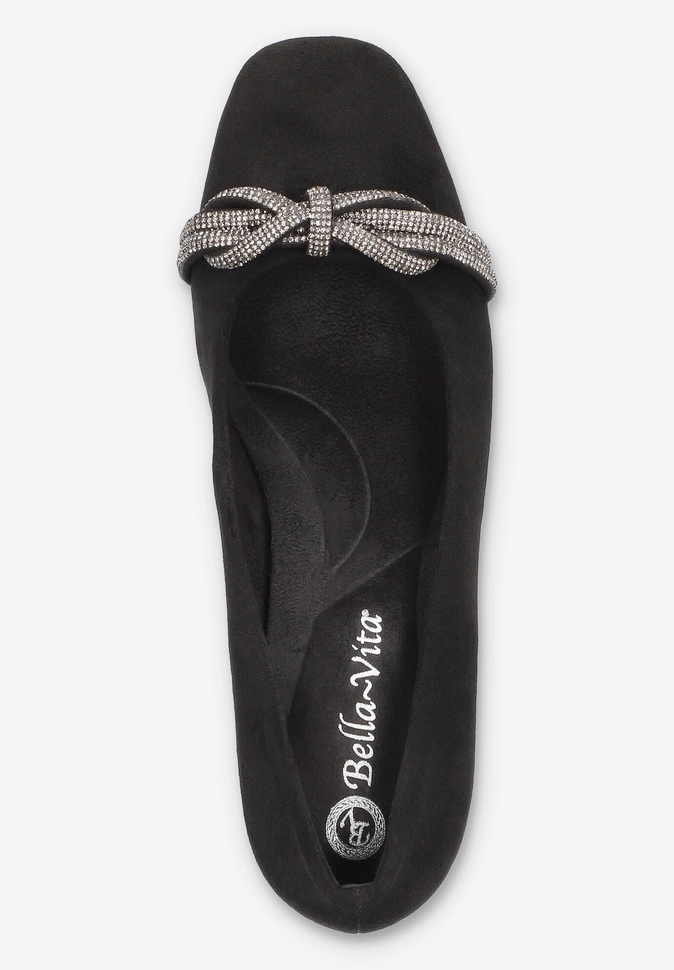 Marigold Square Toe Pump, BLACK SUEDE, alternate image number 6