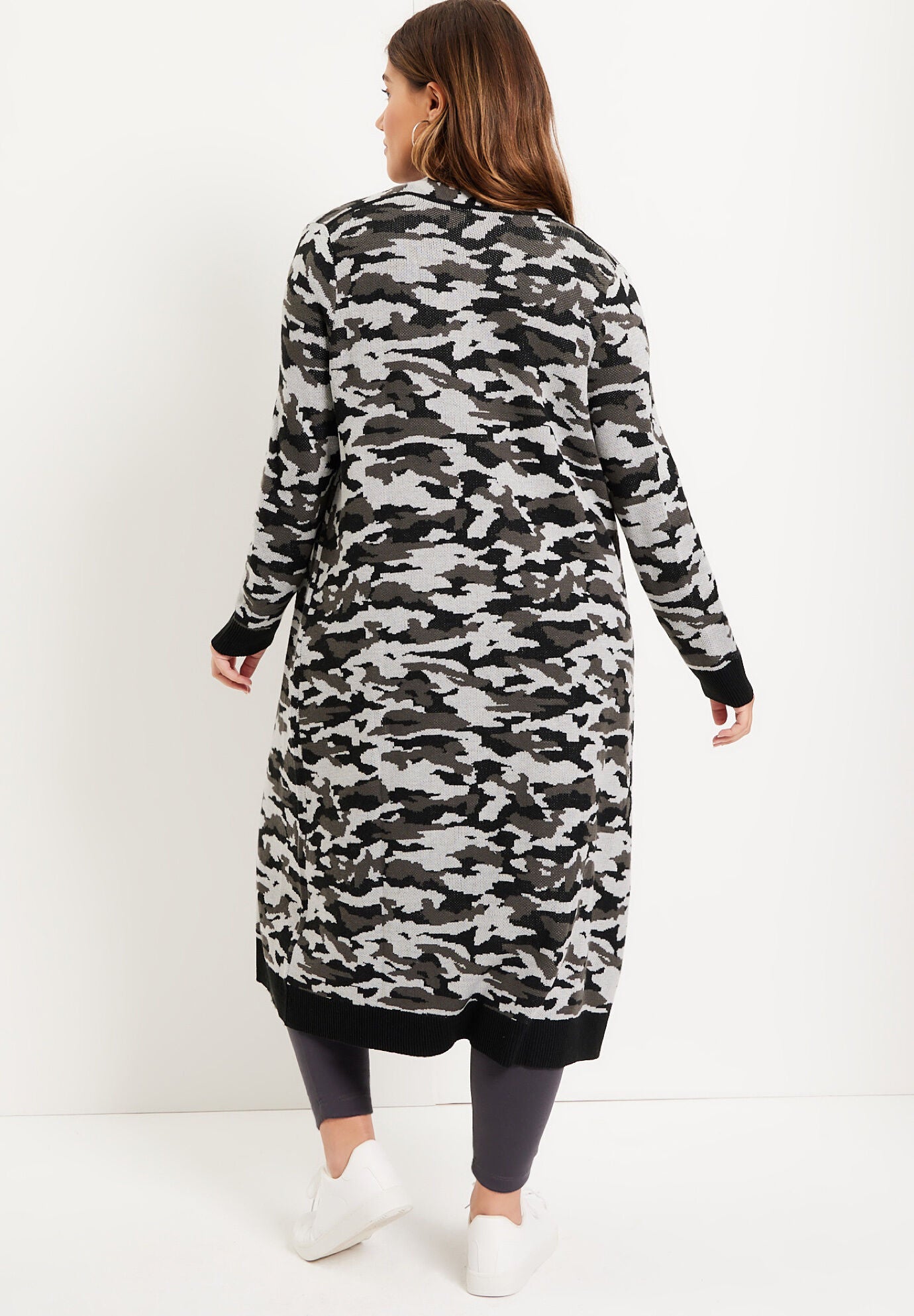 Open Front Cardigan Duster, , on-hover image number 1