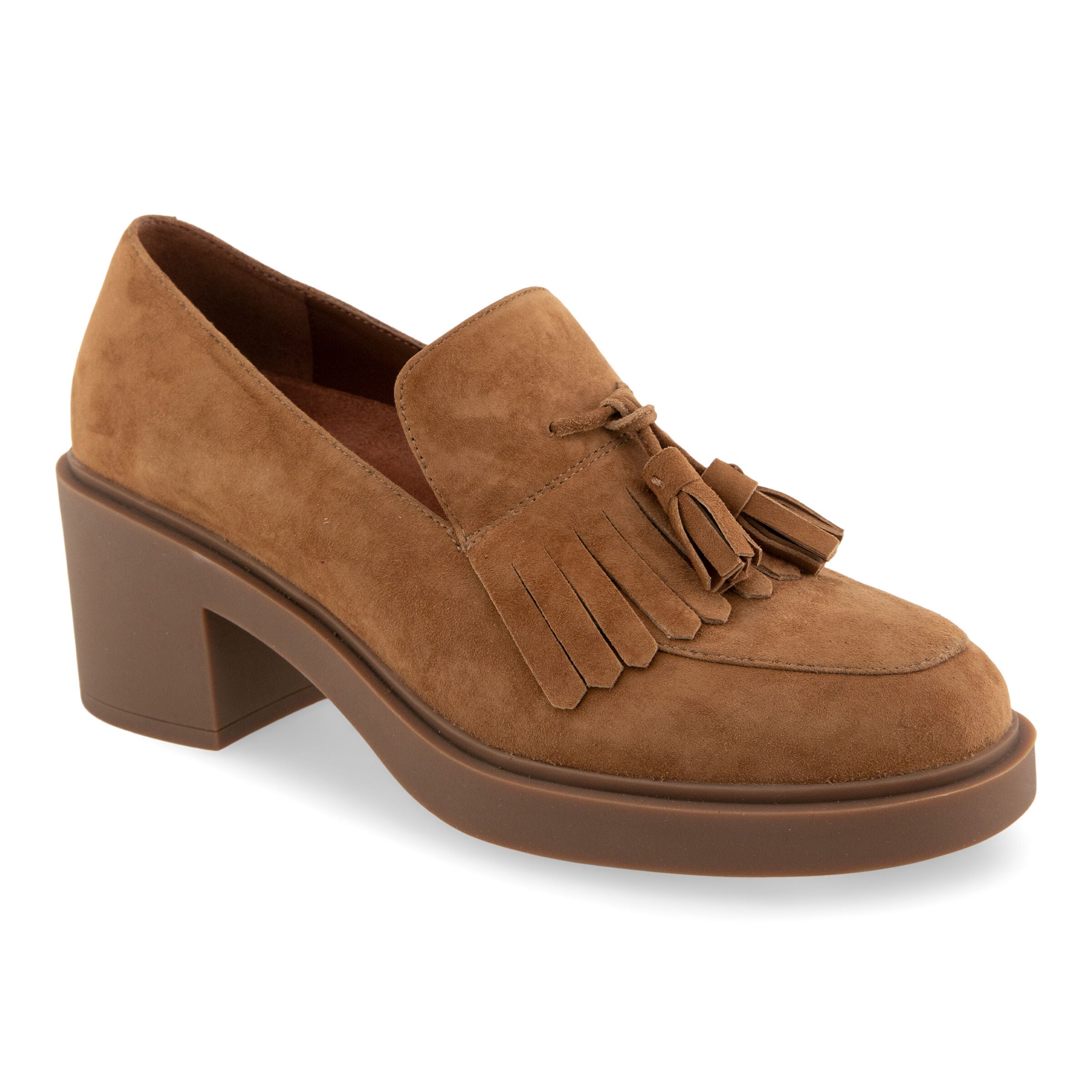 Gibes Block Heel Loafer, TOBACCO, hi-res image number 0