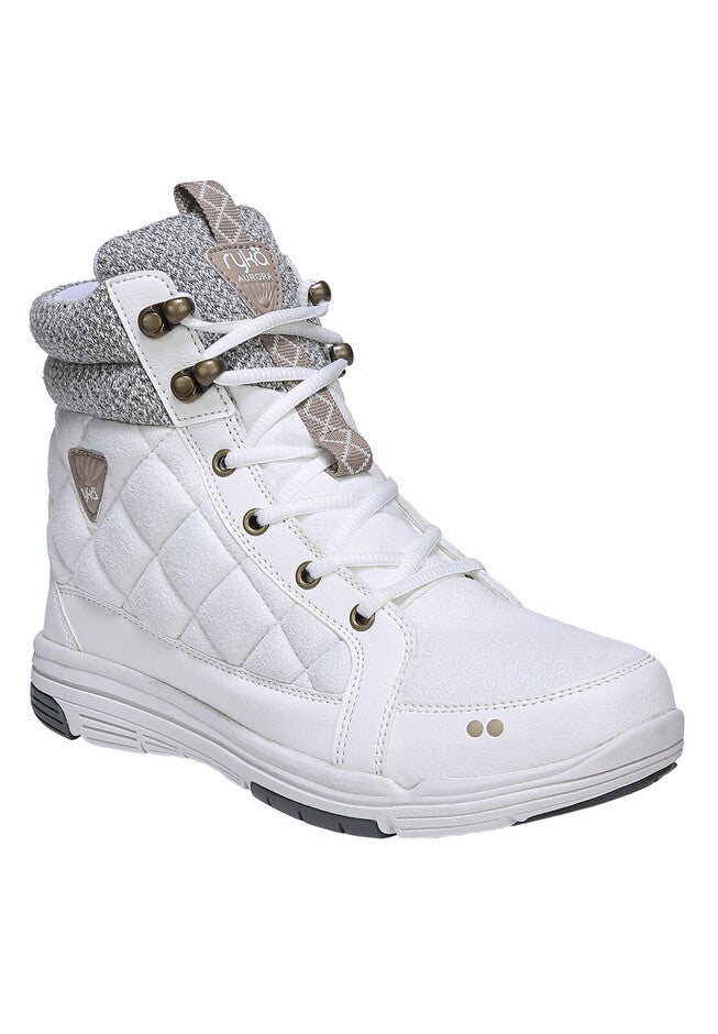 Aurora Wide Calf Boots by Ryka®, BRIGHT WHITE, hi-res image number null