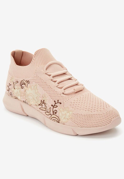 The Lula Sneaker By Comfortview Plus Size Shoes Jessica London