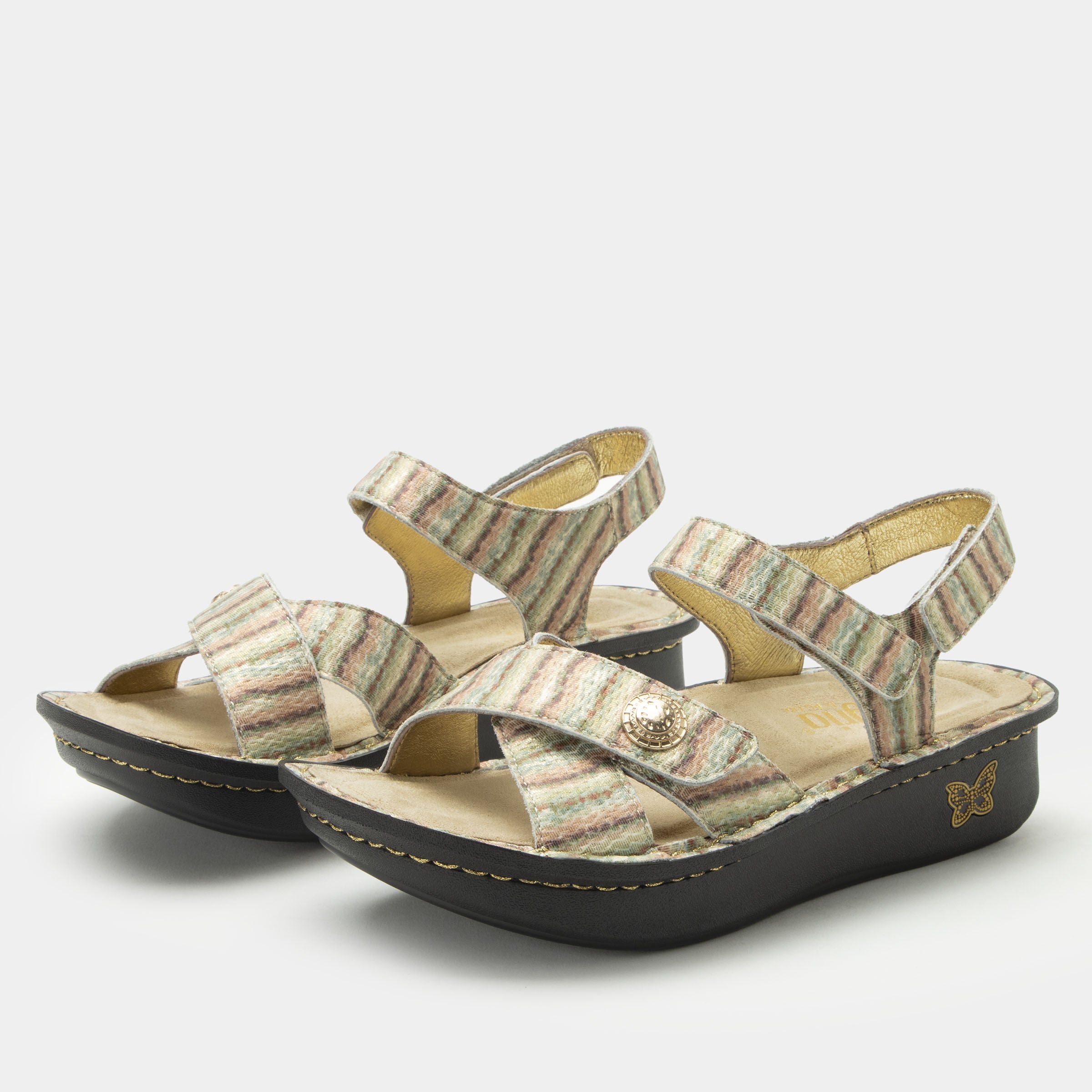 Kelsi Cross Strap Adjustable Sandal, IVORY, hi-res image number 0