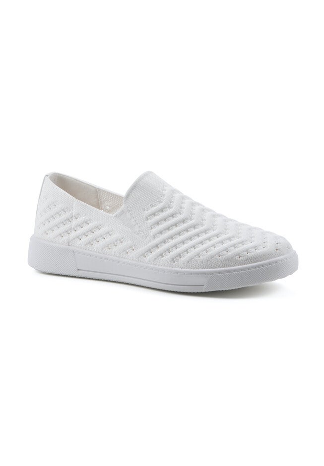 White Mountain Courageous Sneaker, WHITE FABRIC, hi-res image number null