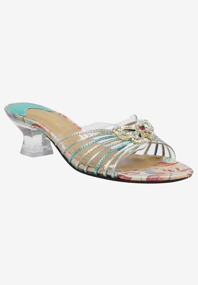 Ohanna Sandal , CLEAR GREEN BLUE, hi-res image number null