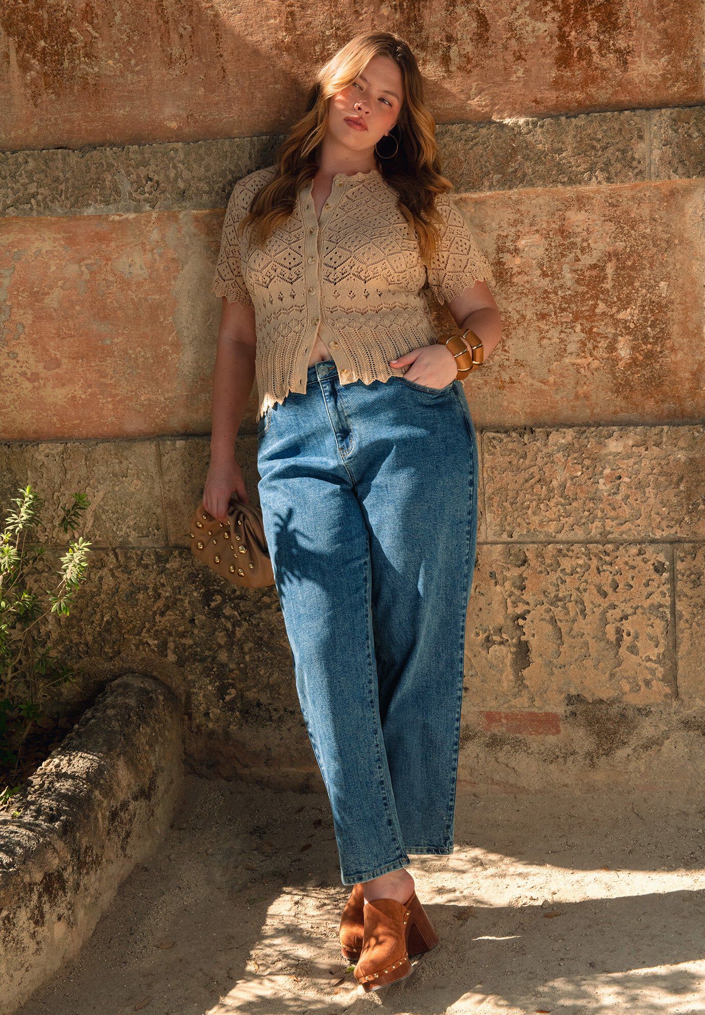 Short Sleeve Pointelle Cardigan