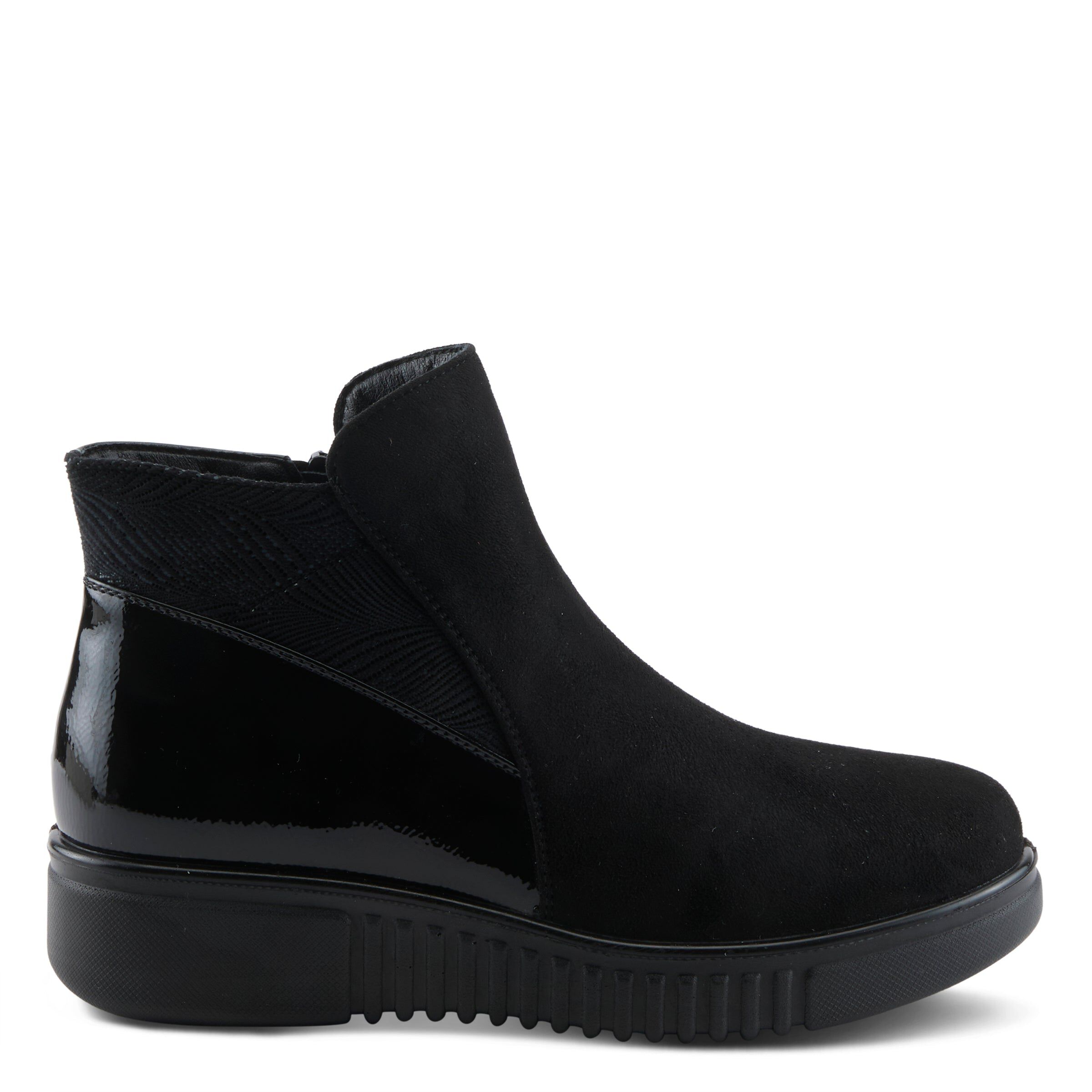 Baglama Bootie, BLACK FAUX SUEDE, alternate image number 5