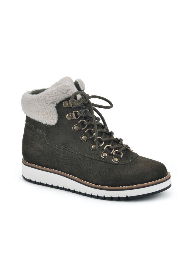 White Mountain Cozy Lace-Up Hiker Bootie, , alternate image number 6