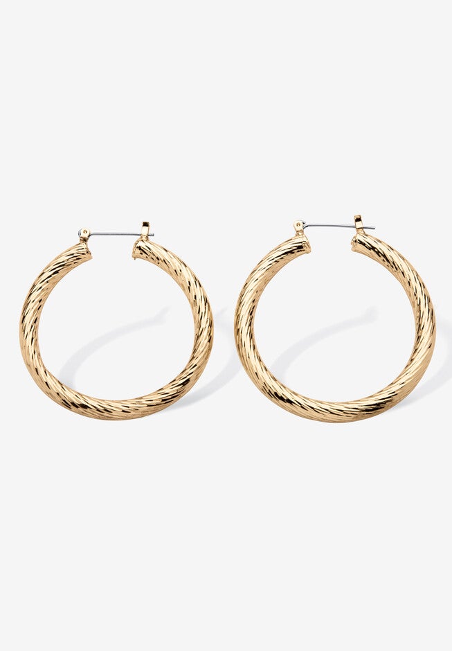 Mutil Colored Plated Hoop Earring 4 Pair Set, , on-hover image number null