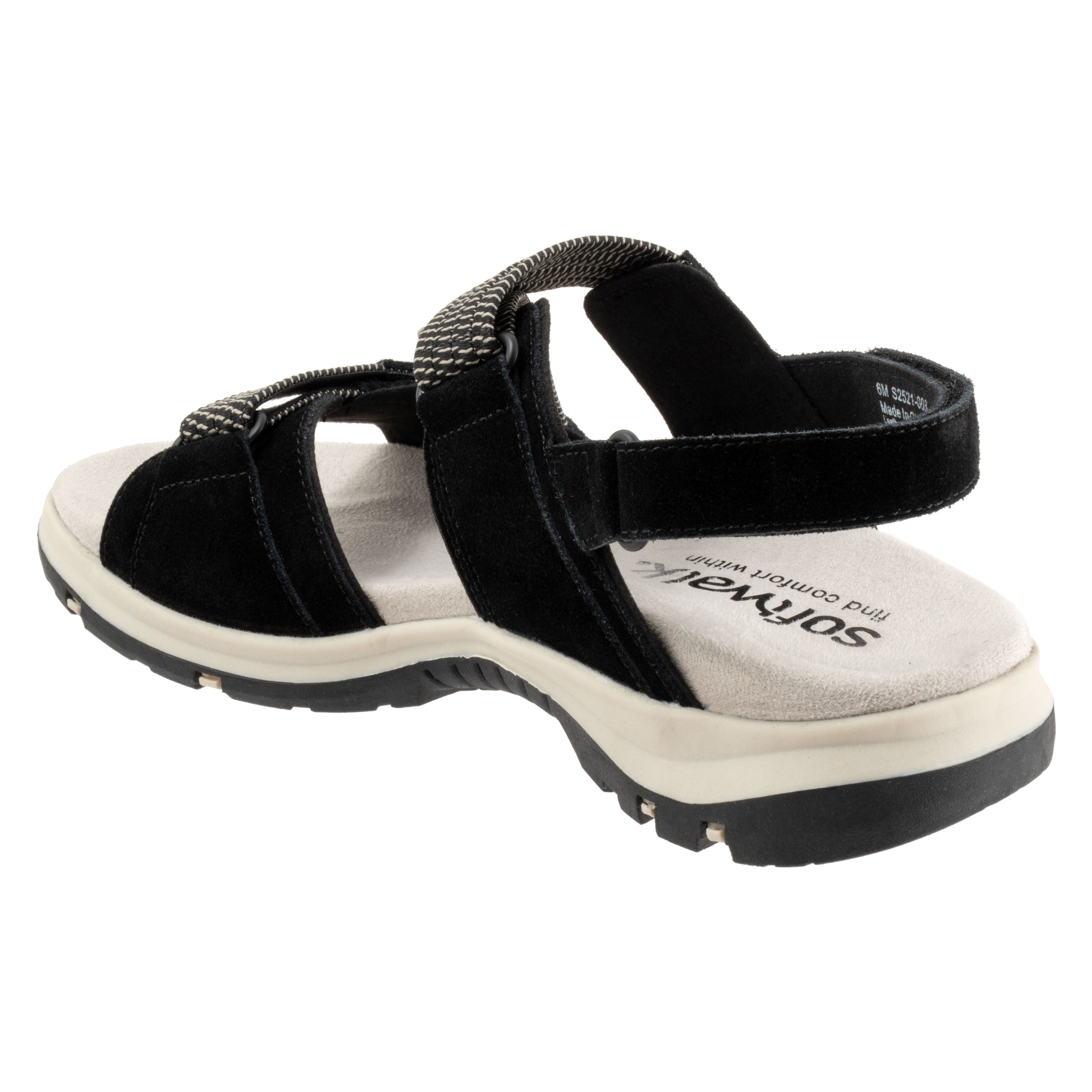 Oahu Sandal, BLACK SUEDE, on-hover image number 1