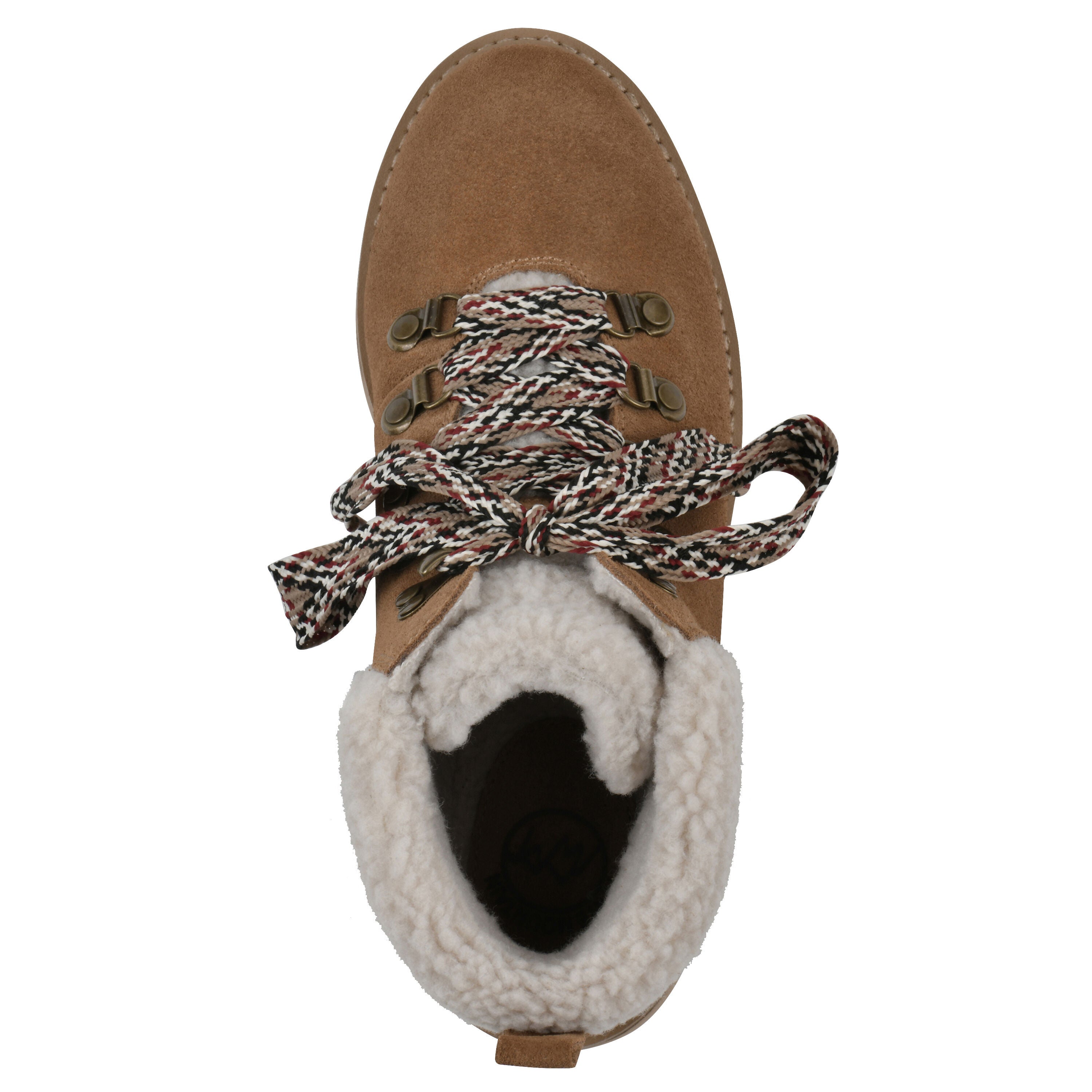 Gloving Faux Fur Hiker Bootie, CHESTNUT SUEDE, alternate image number 4