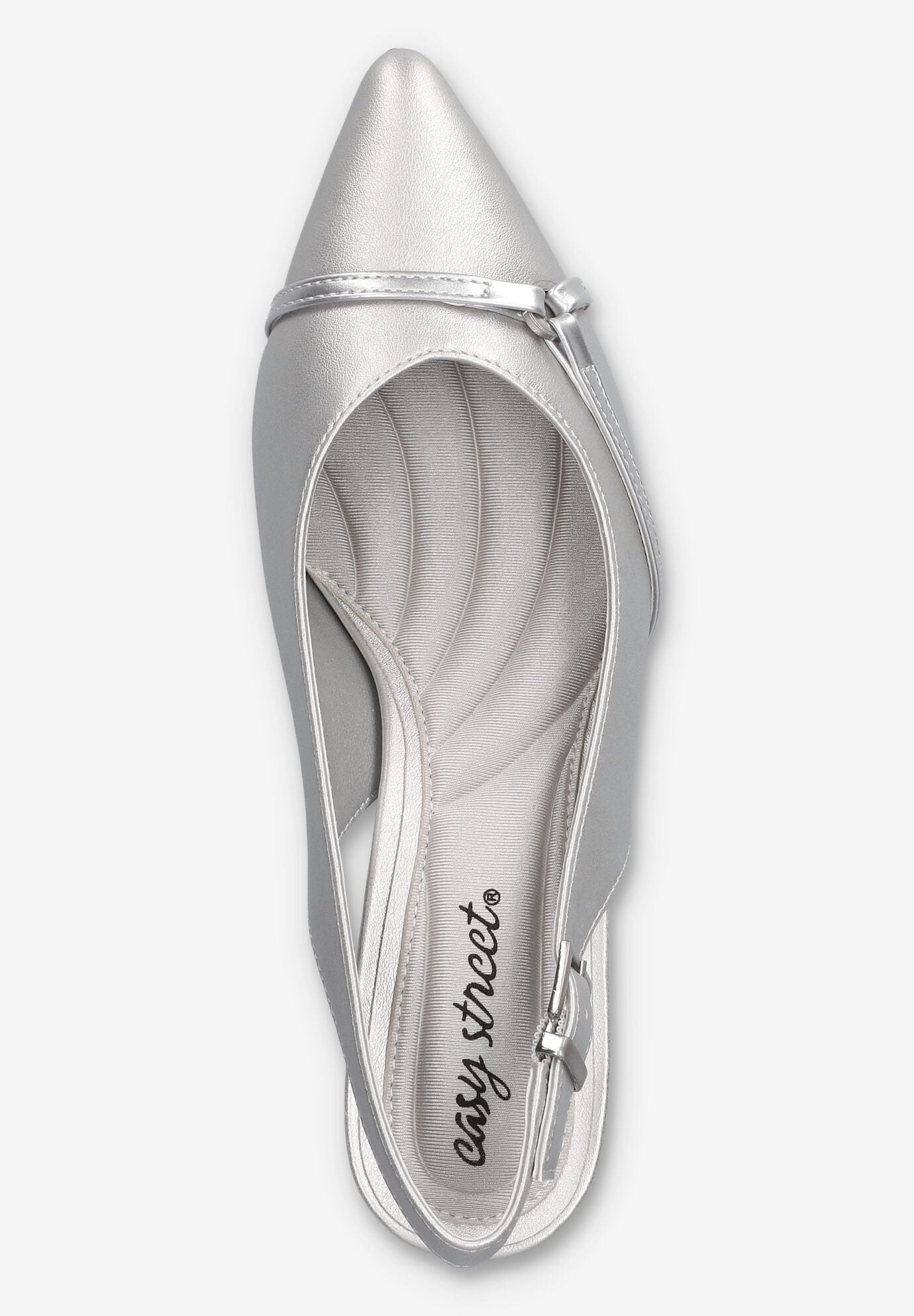Feena Slingback Pump, SILVER, alternate image number 6