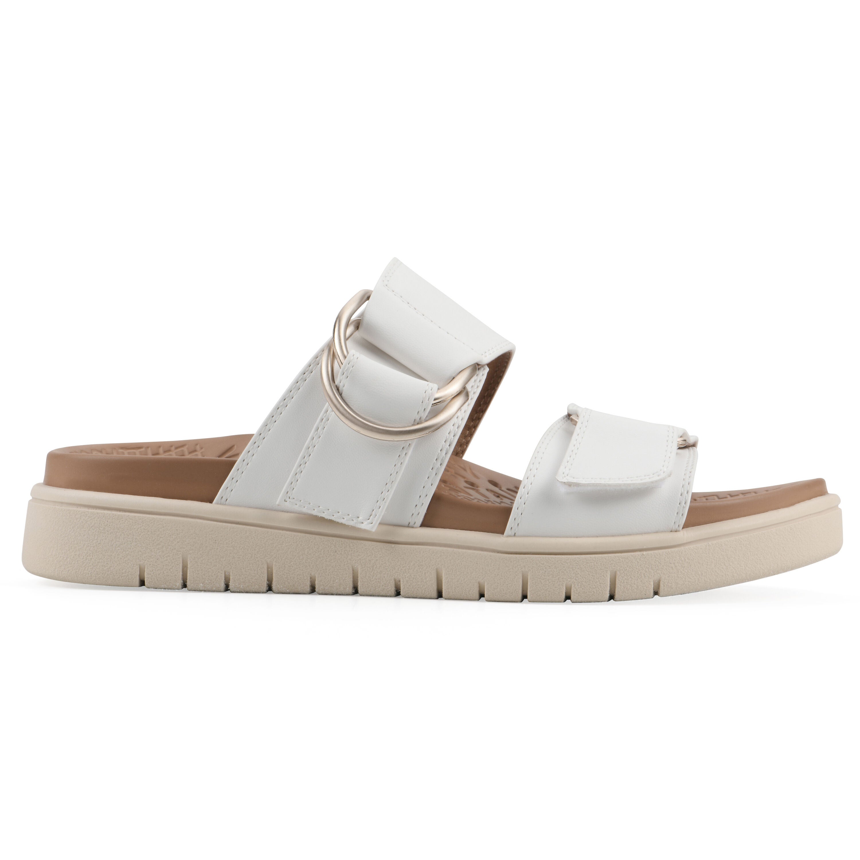 Namaste FOM Recovery Slide Sandal, WHITE SMOOTH, alternate image number 2