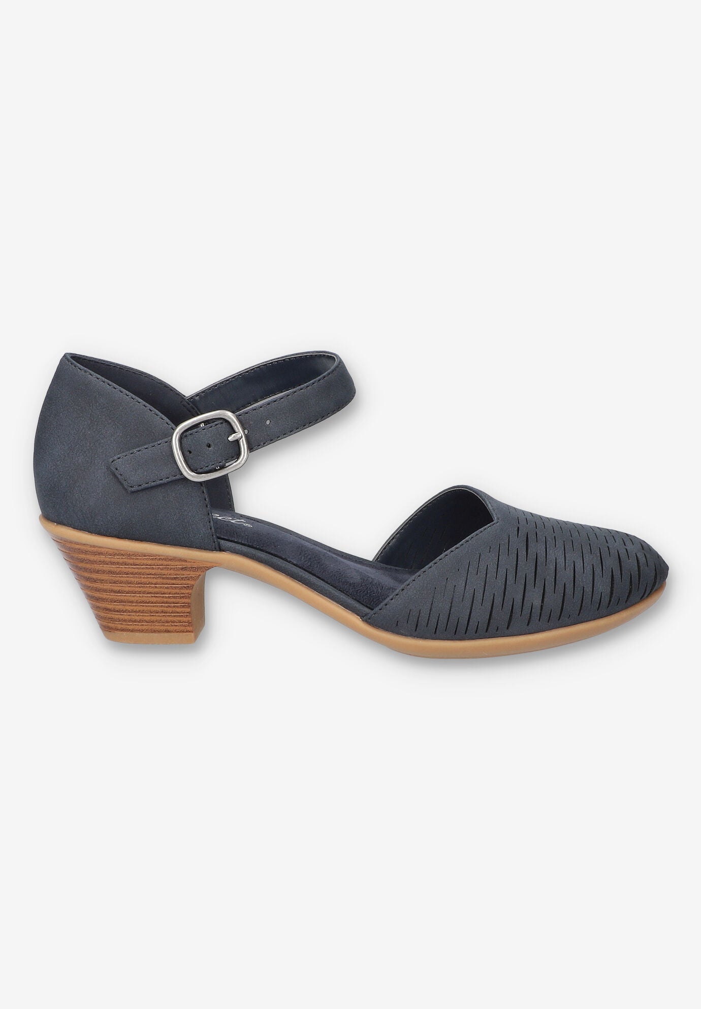Justina Block Heel Sandal, NAVY, alternate image number 2