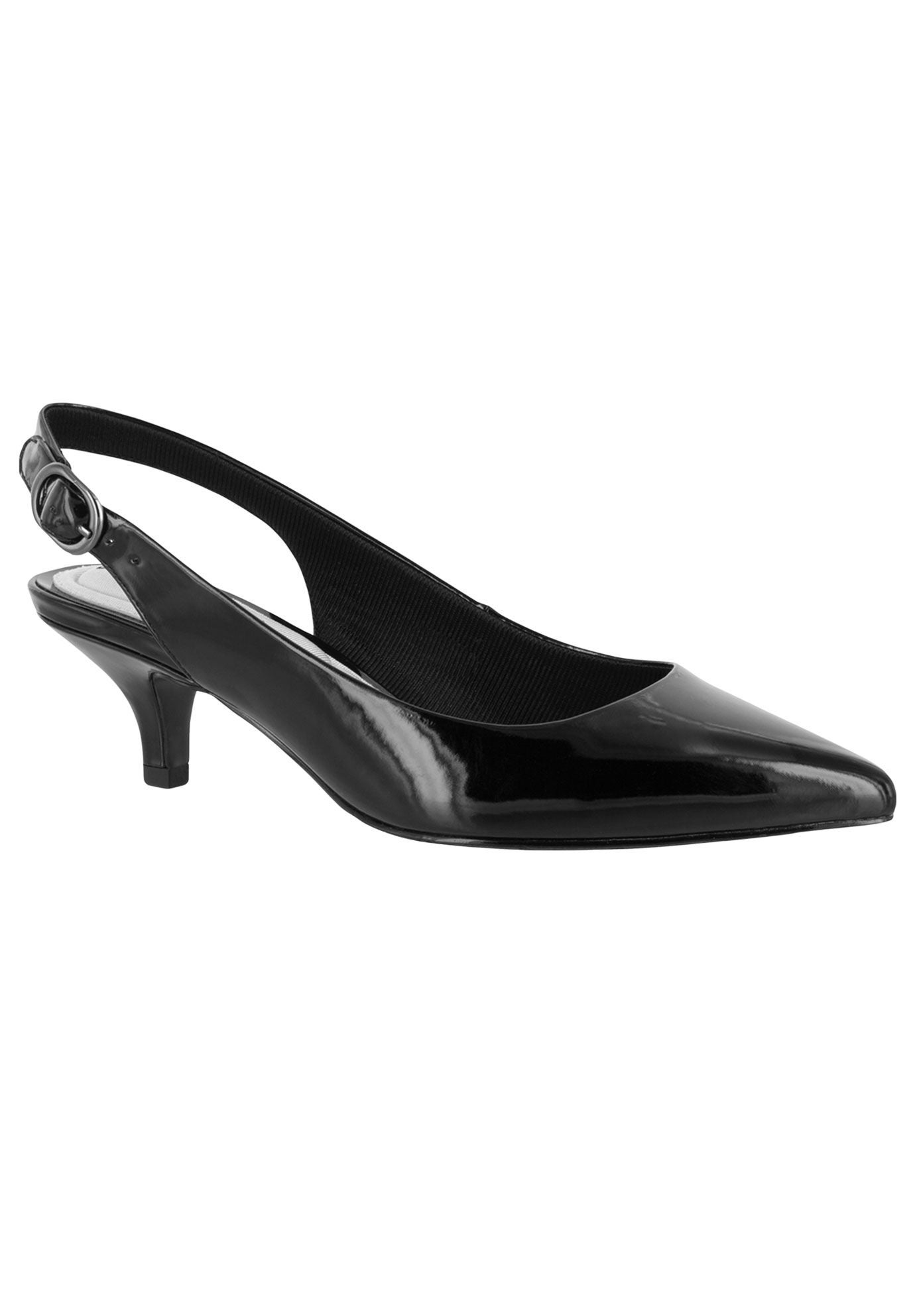 Faye Pumps by Easy Street&reg;, BLACK PATENT, hi-res image number 0