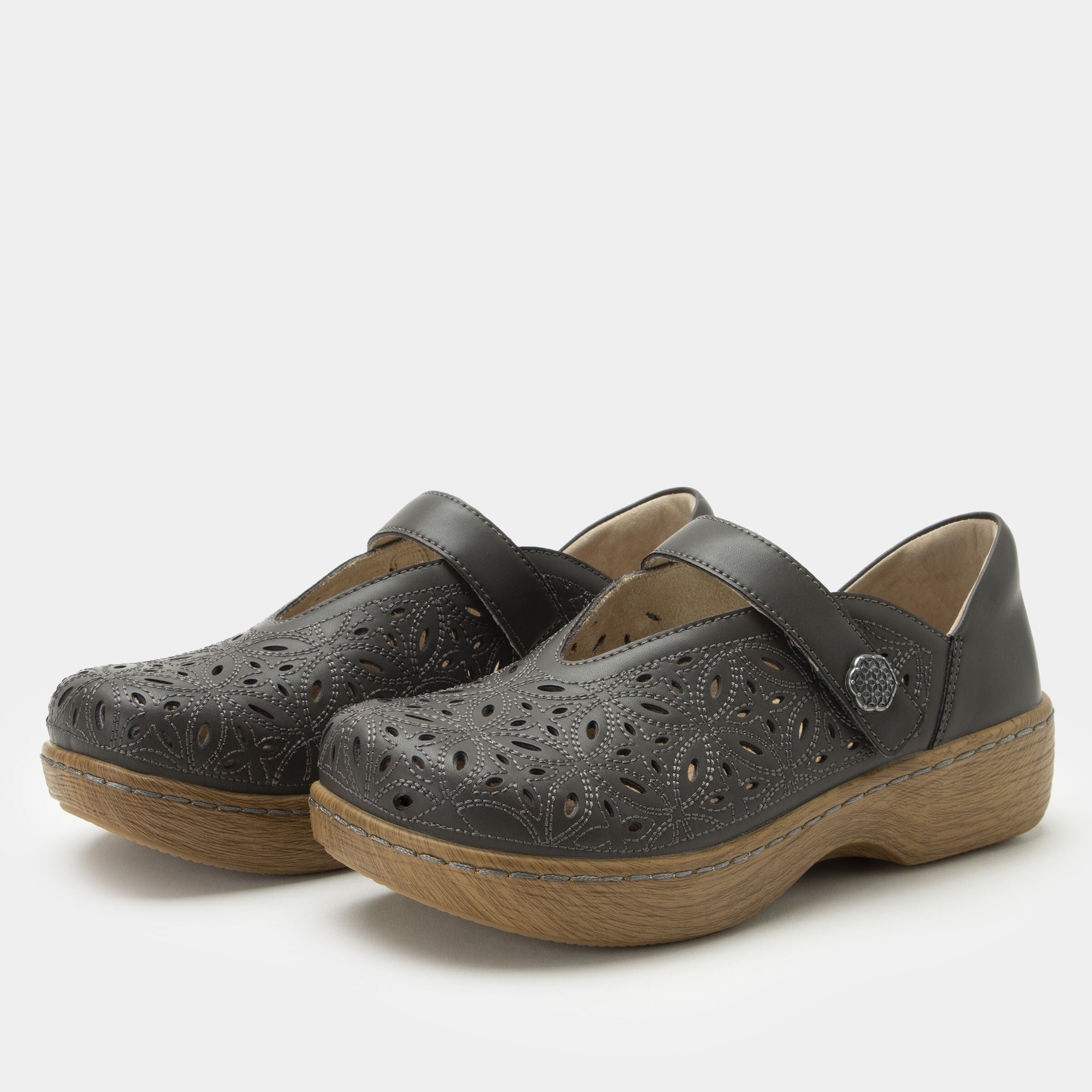 Opheliah V-Cut Mary Jane Shoe, GREY, hi-res image number 0