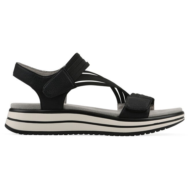 Hapford Athleisure Sandal, BLACK NUBUCK, alternate image number 2