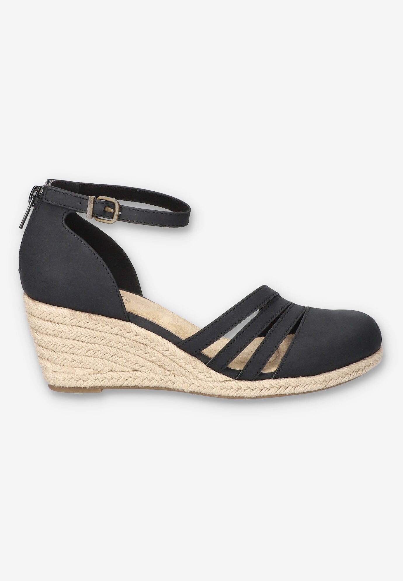 Daytona Espadrille Wedge, BLACK, alternate image number 2
