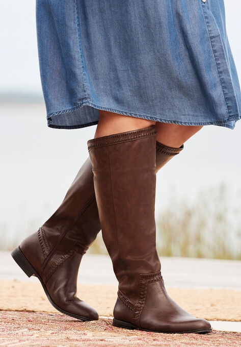The Malina Wide Calf Boot , , alternate image number null