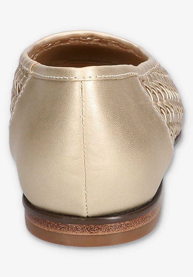 Beloved Square Toe Flat, CHAMPAGNE, alternate image number 3