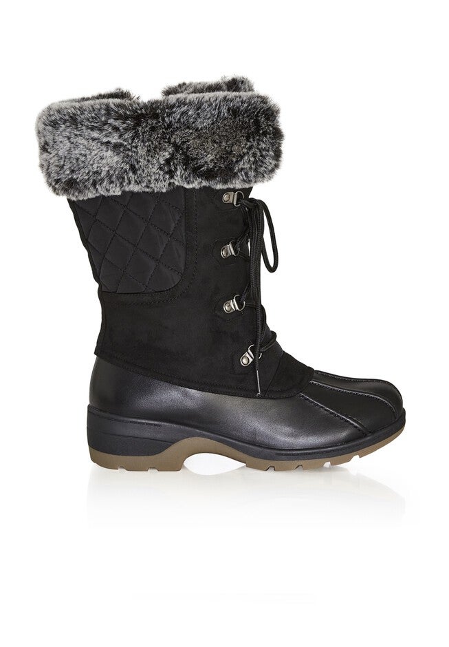 Gwenn Cold Weather Boot, BLACK, alternate image number null