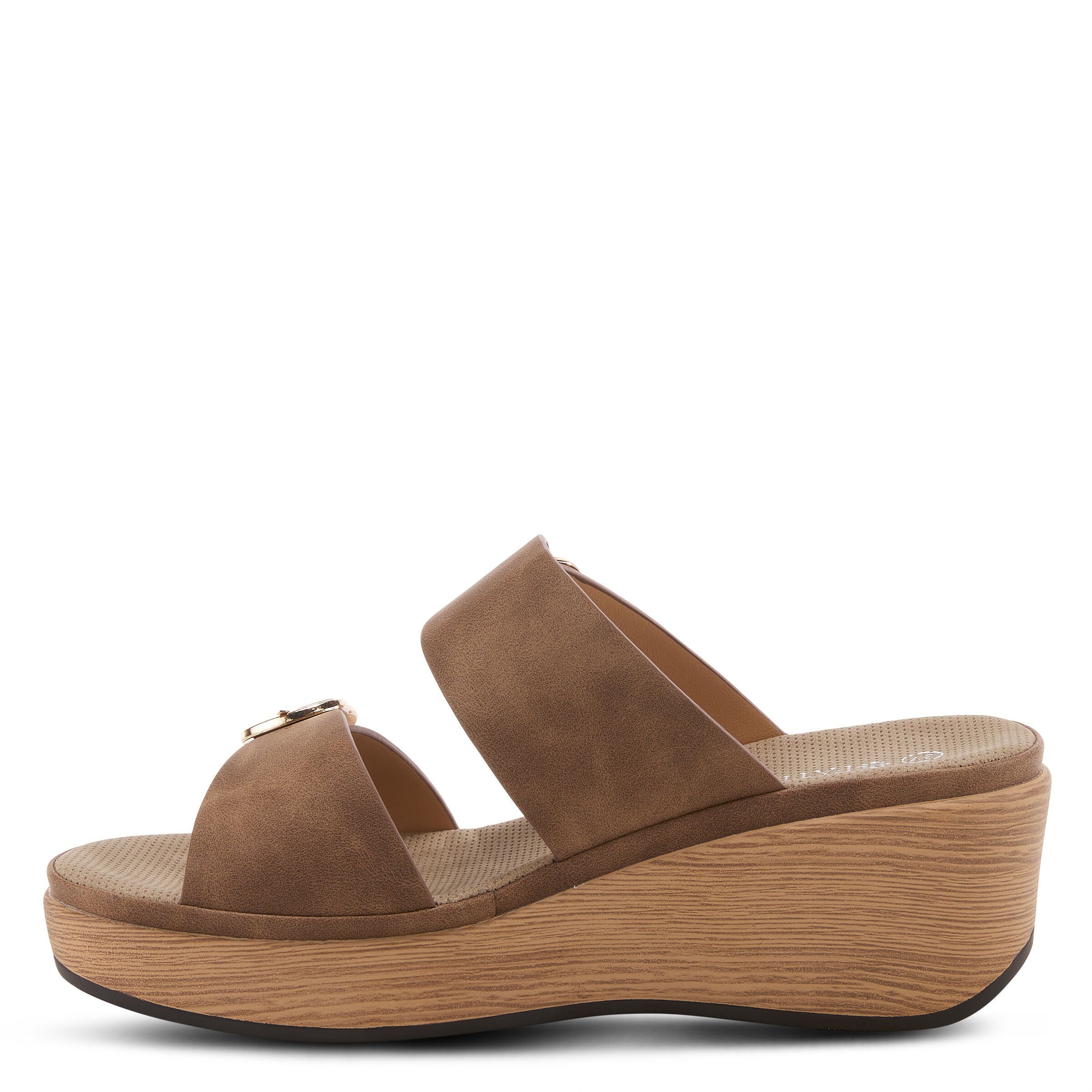 Shaniho Slide Sandal, BROWN, alternate image number 2