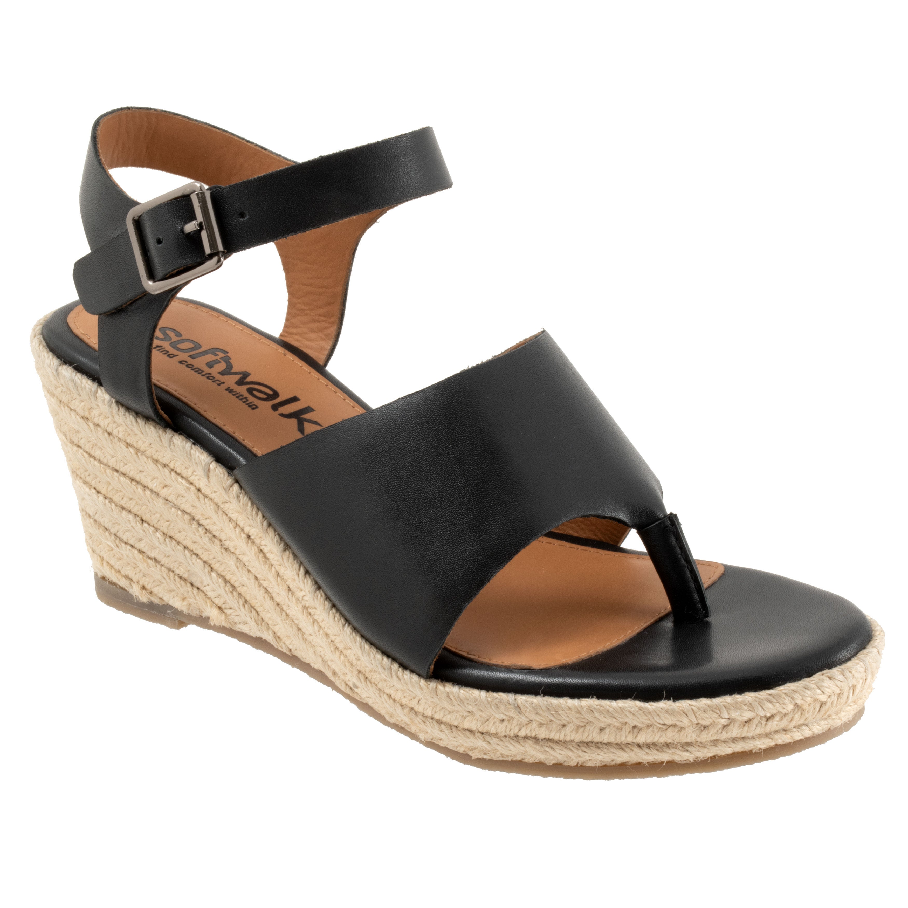 Hilo Wedge Sandal, BLACK, hi-res image number 0
