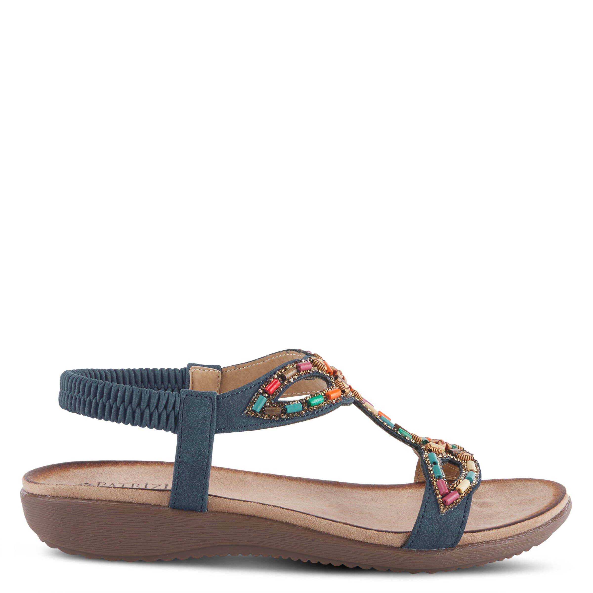 Volcanic T-Strap Sandal, NAVY, alternate image number 4