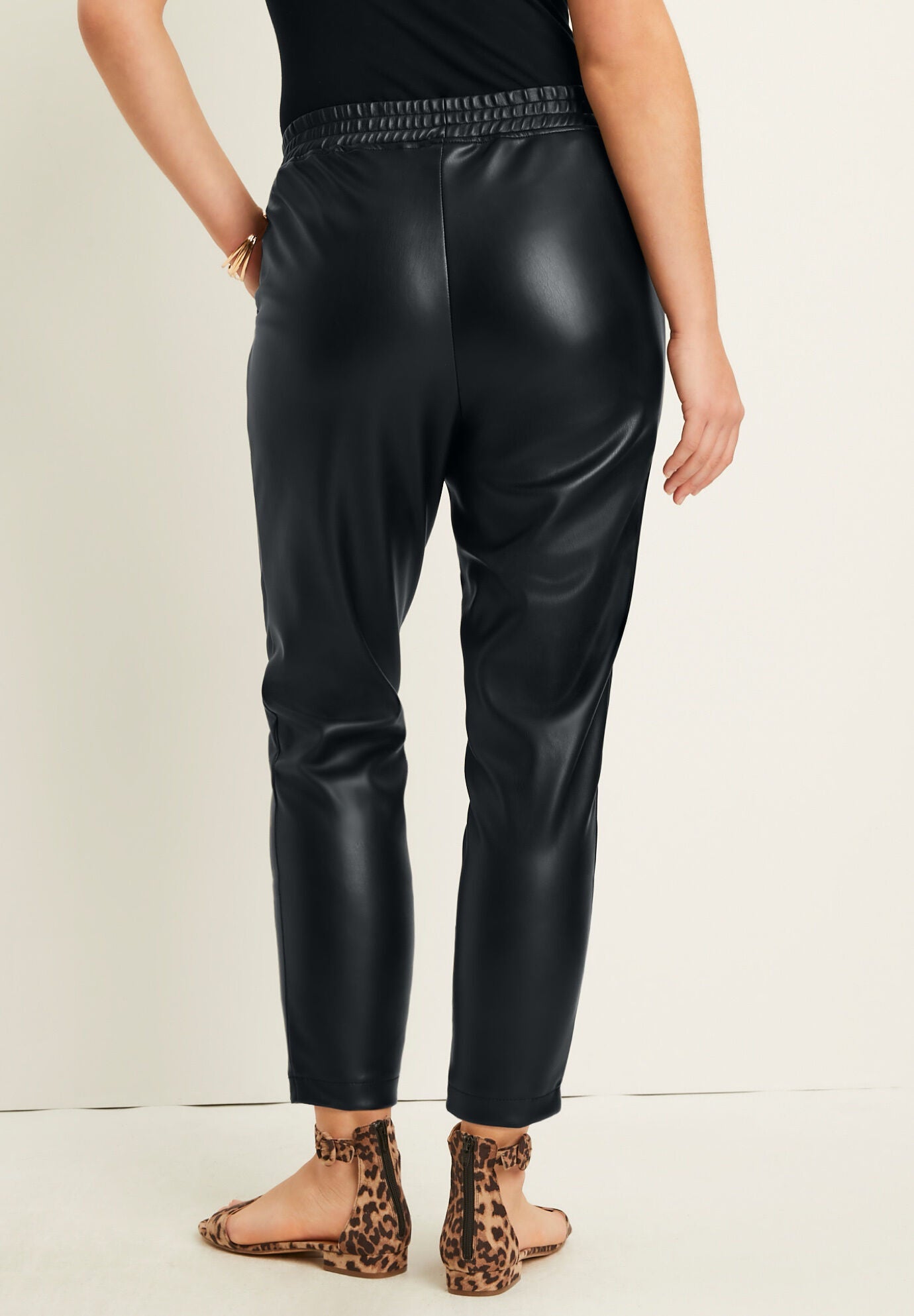Faux Leather Pants, , on-hover image number 1