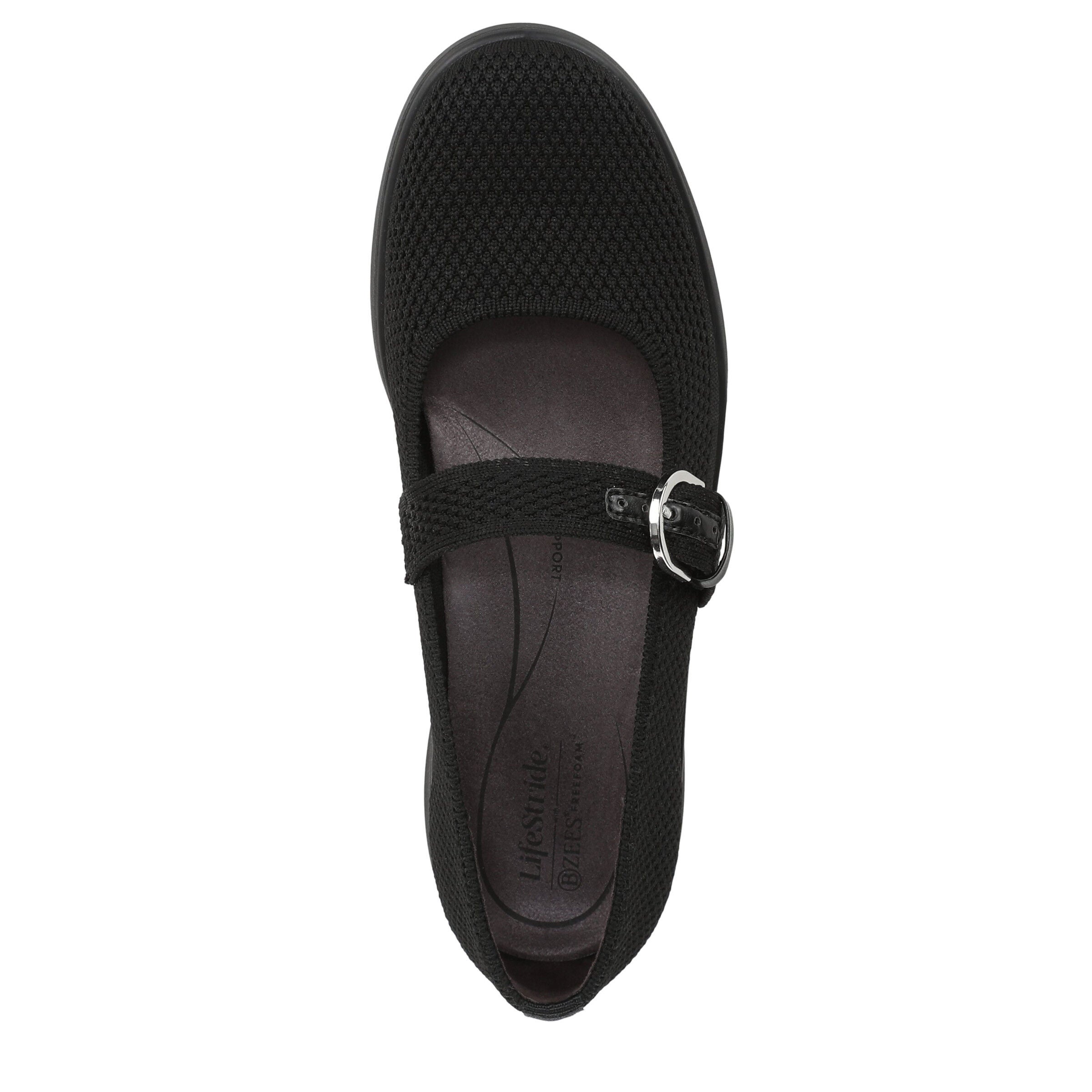 Nuevo Mary Jane Flat, BLACK, alternate image number 6
