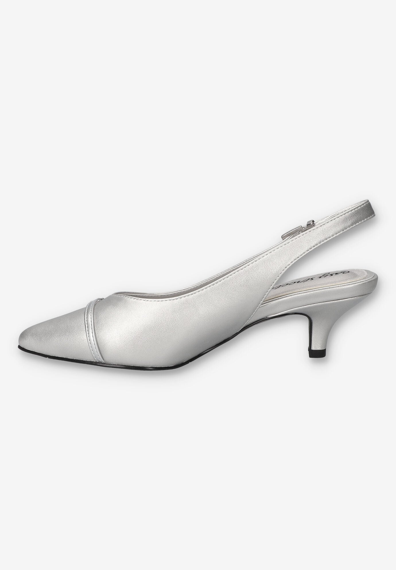 Feena Slingback Pump, SILVER, alternate image number 4