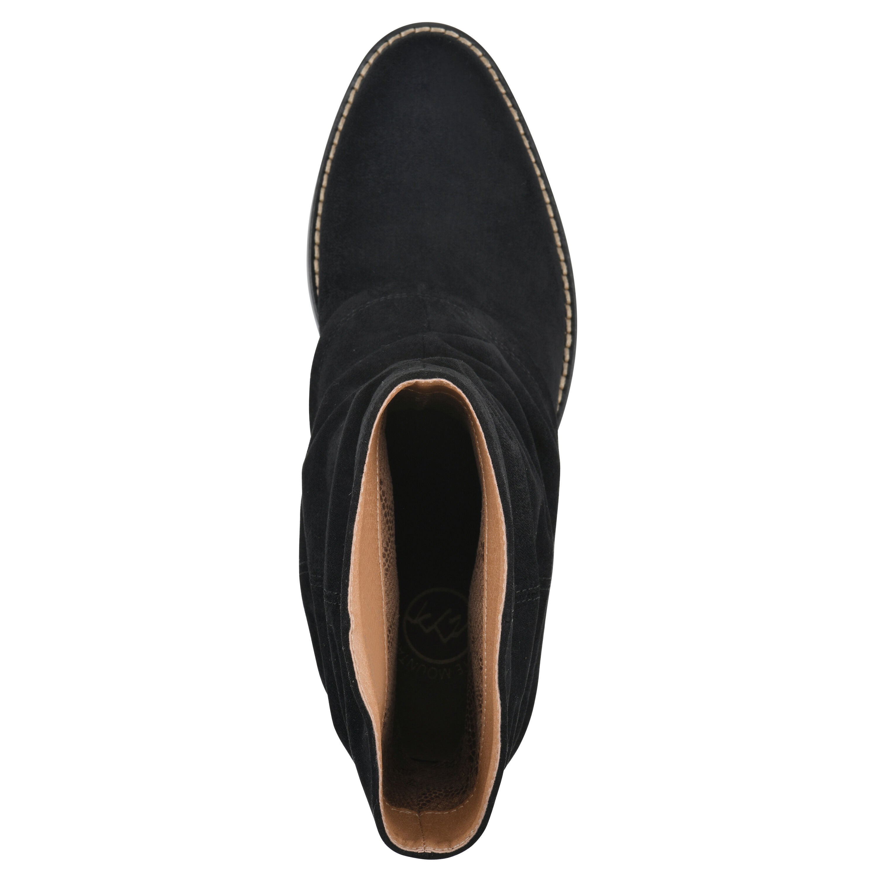 Alden Mid Calf Western Bootie, BLACK FABRIC, alternate image number 4