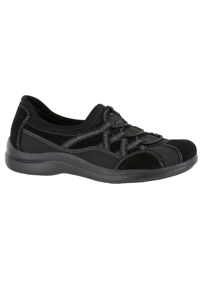 Laurel Sneakers by Easy Street®, BLACK SUEDE, hi-res image number null