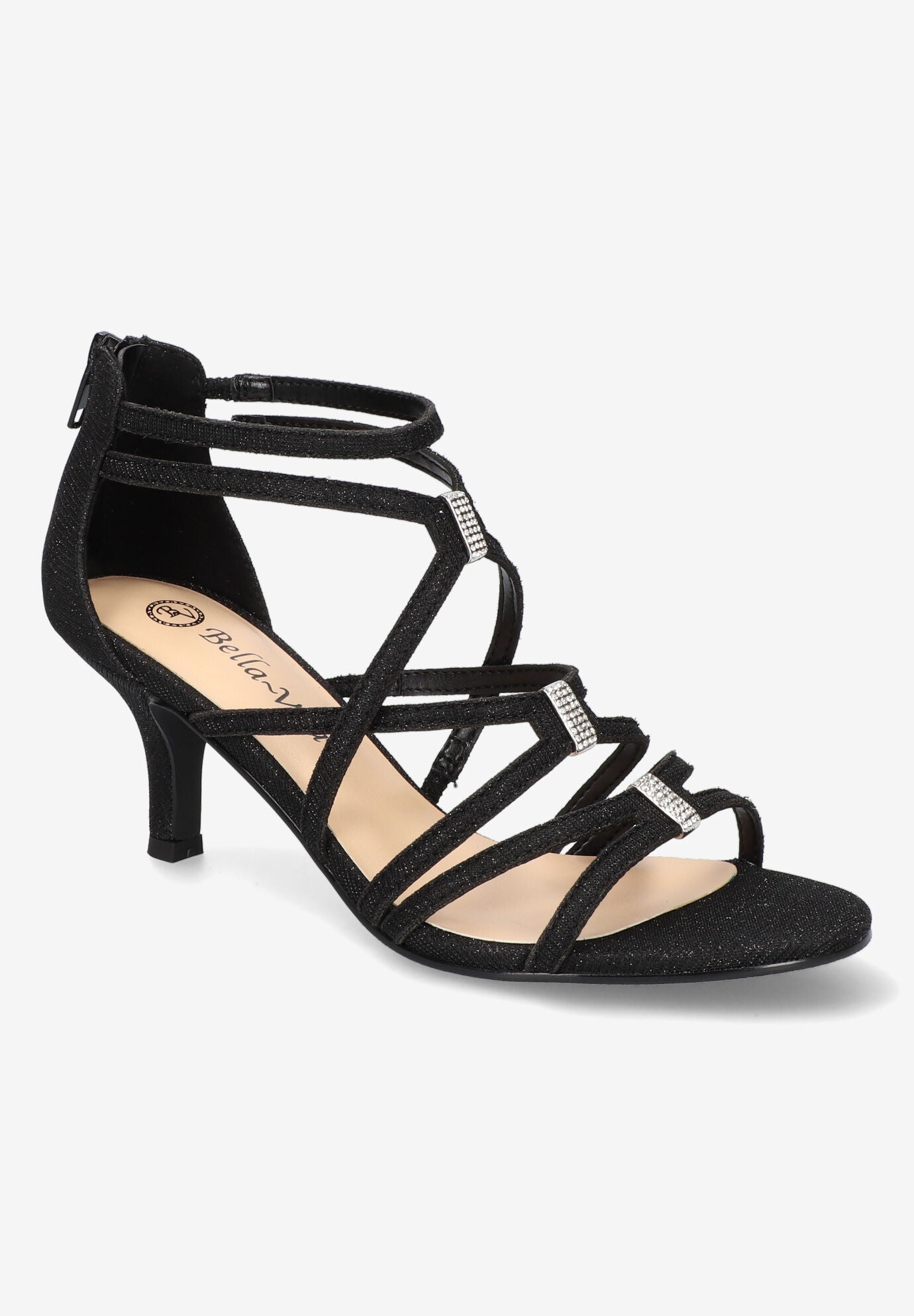 Karlette Sandals, BLACK GLITTER, hi-res image number 0