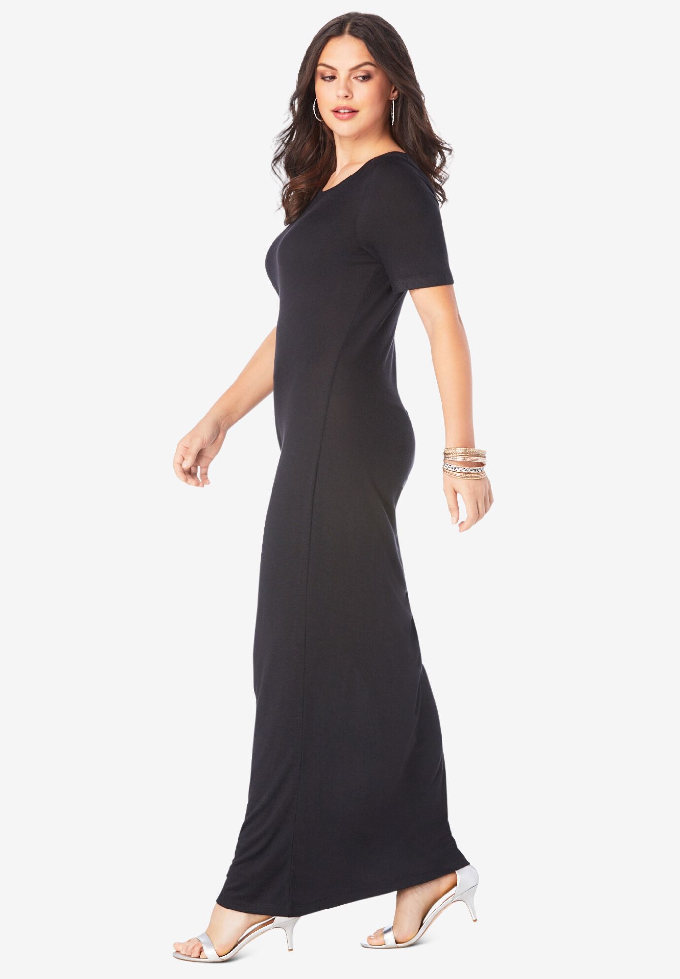Supersoft Ruched Maxi Dress, , alternate image number 3
