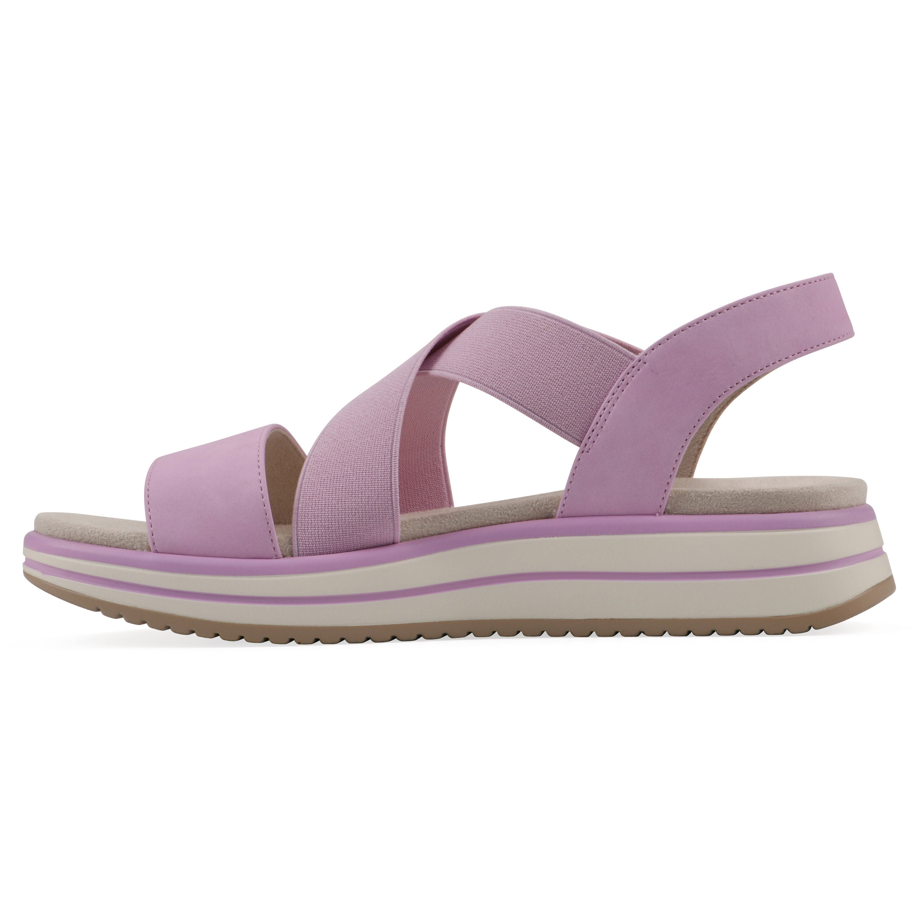 Hapley Athleisure Sandal, LIGHT PINK NUBUCK, alternate image number 3