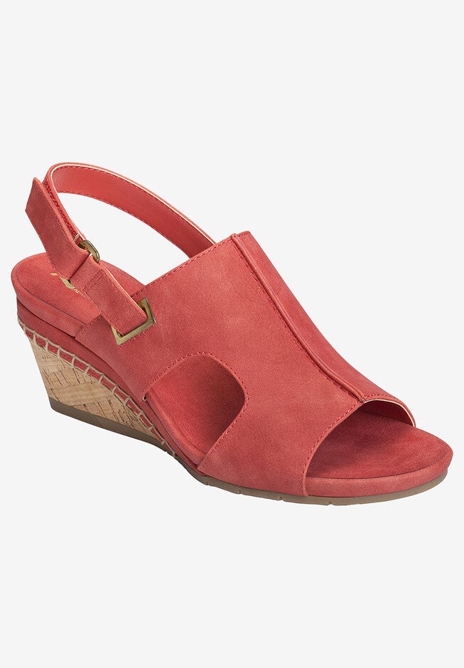 Pound Cake Wedge by A2 by Aerosoles®, CORAL, hi-res image number null
