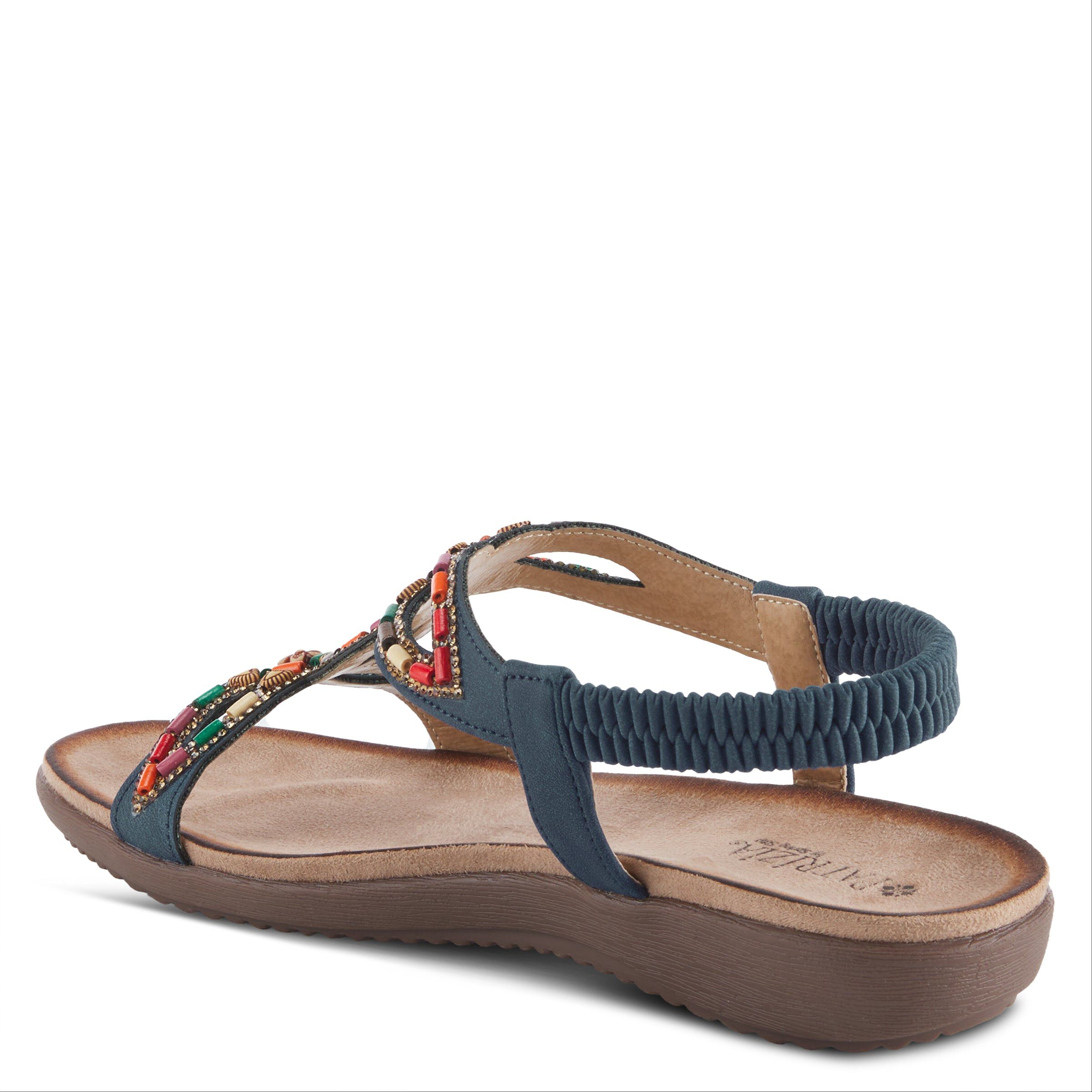 Volcanic T-Strap Sandal, NAVY, alternate image number 6